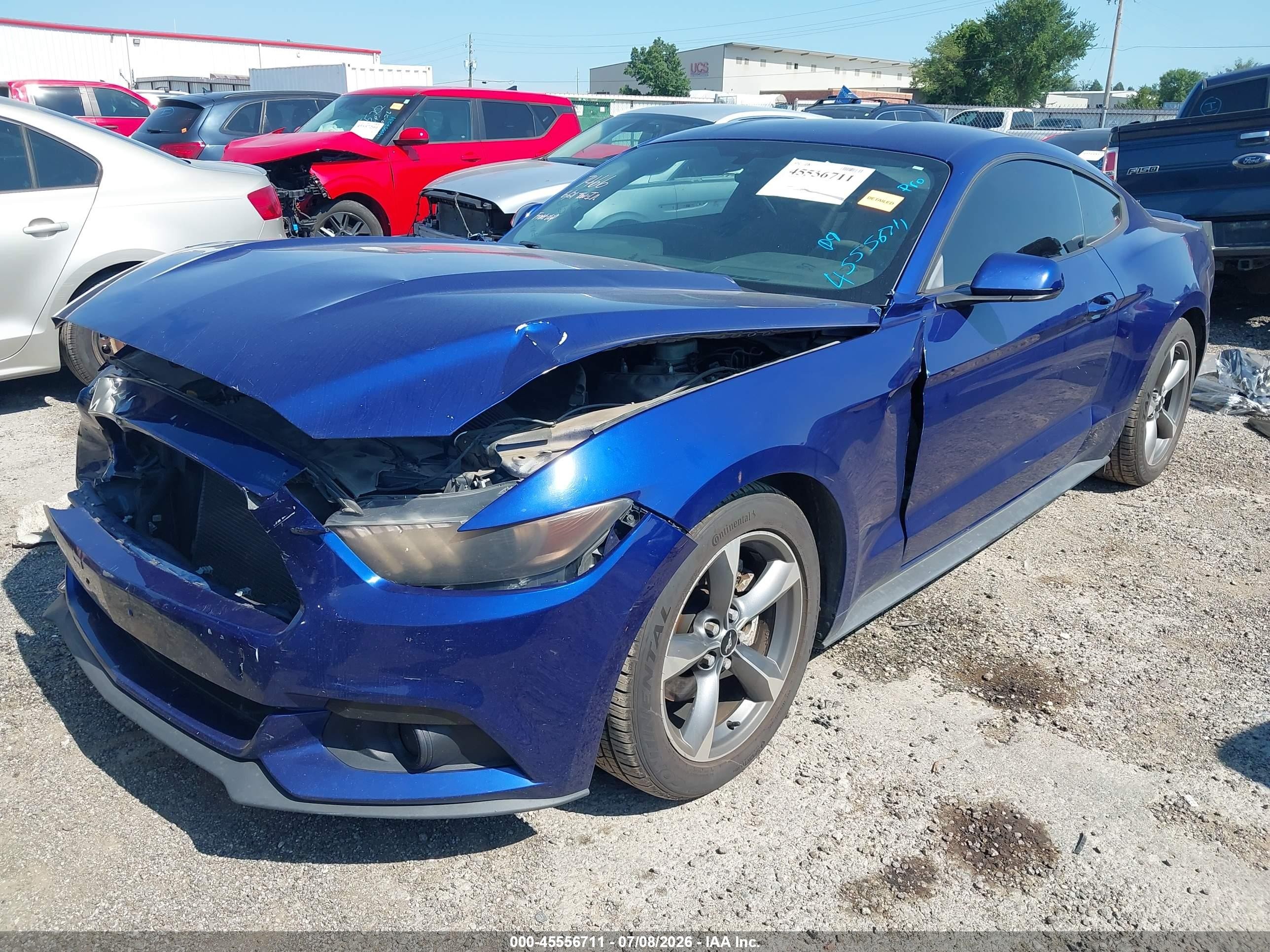 2015 Ford Mustang V6 Blue vin: 1FA6P8AM3F5403090