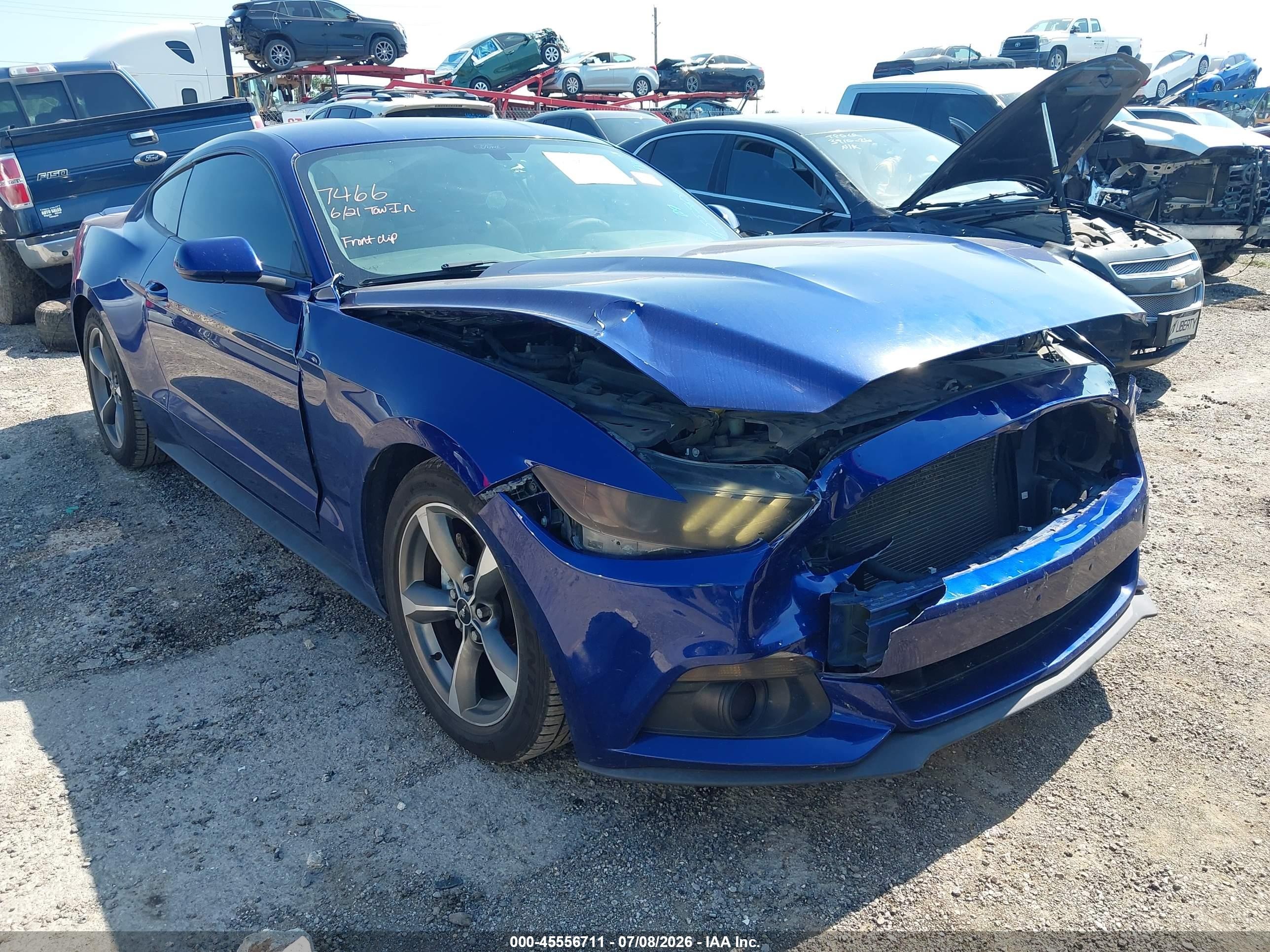 2015 Ford Mustang V6 Blue vin: 1FA6P8AM3F5403090