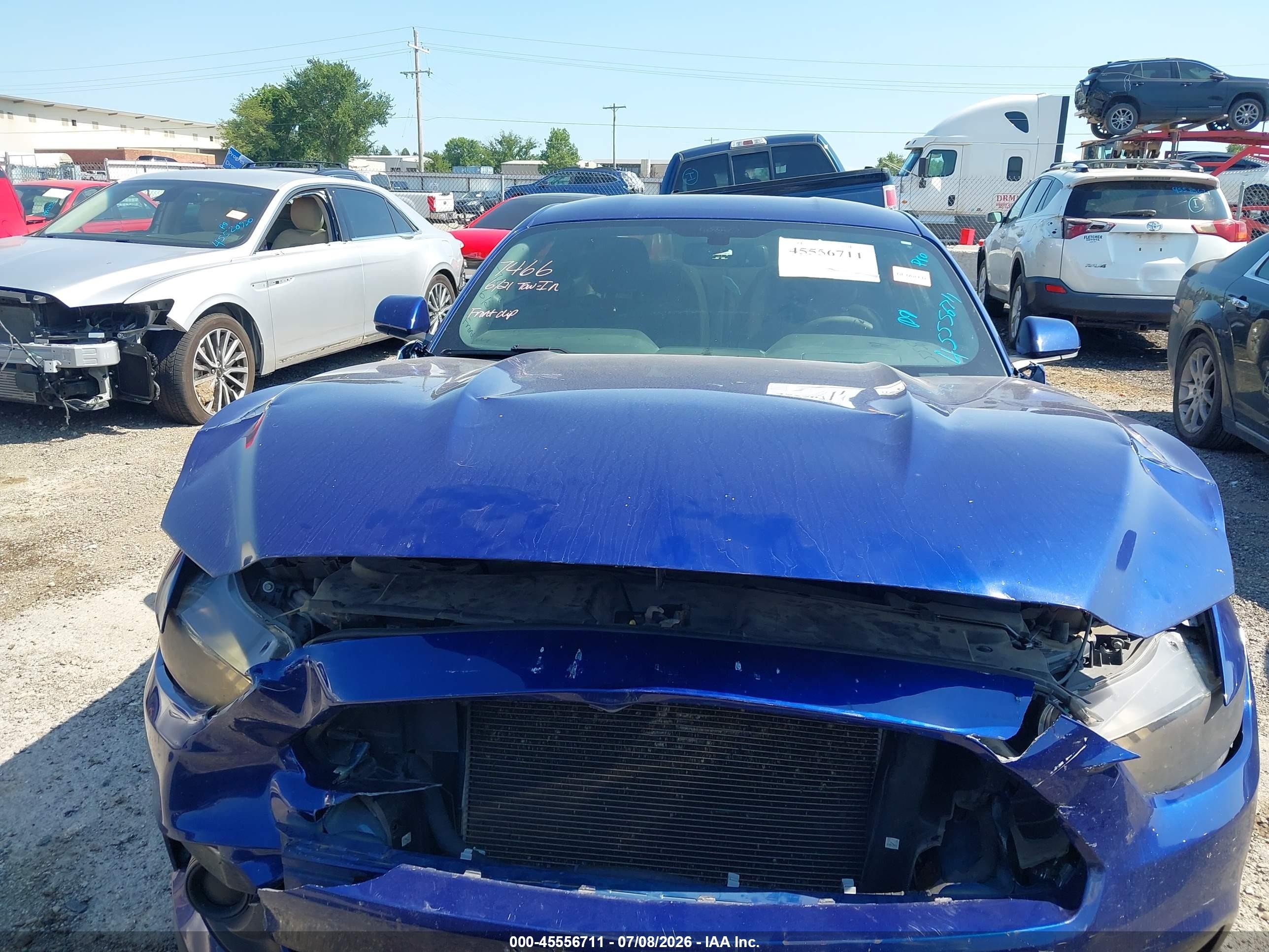 2015 Ford Mustang V6 Blue vin: 1FA6P8AM3F5403090