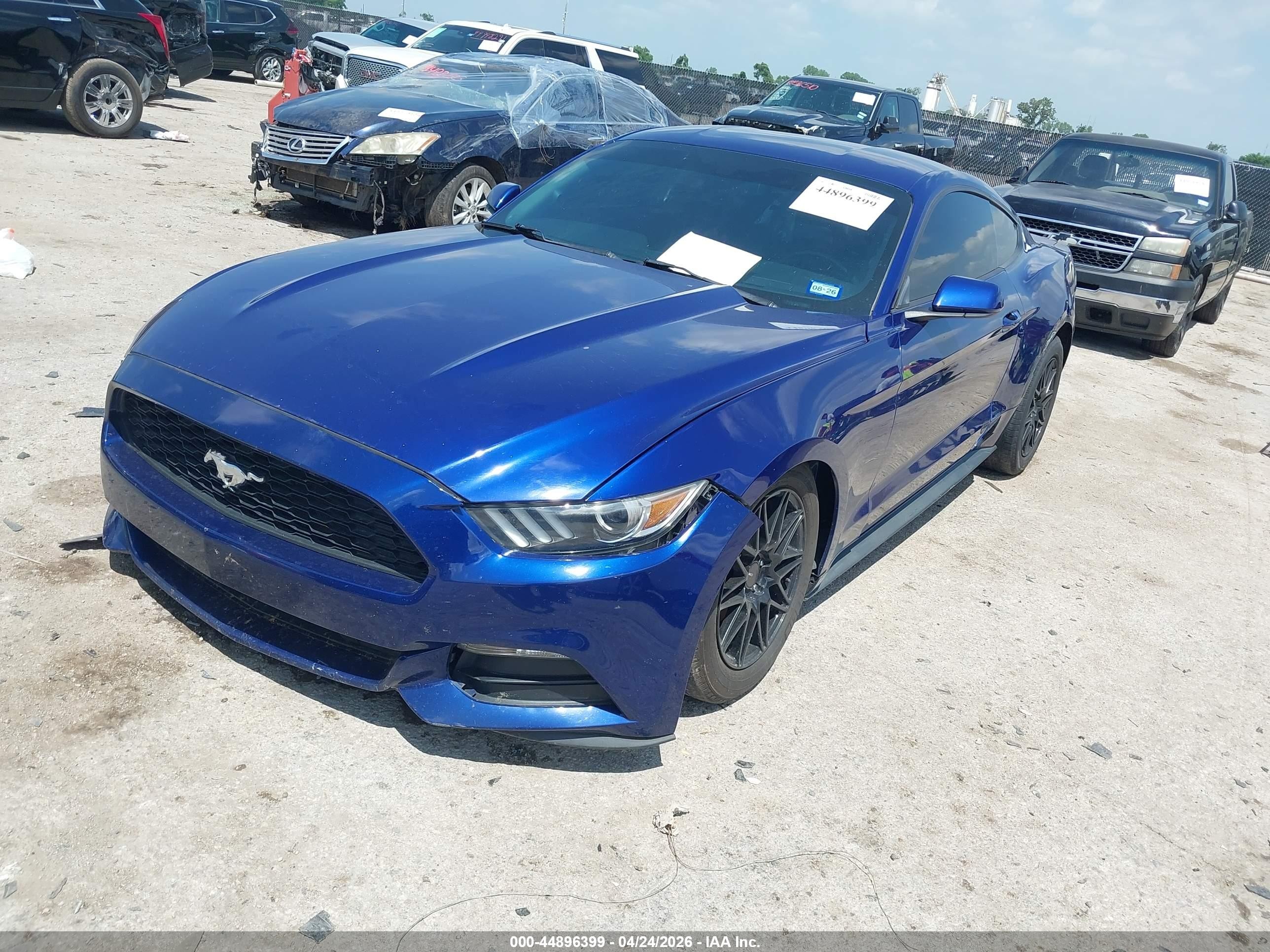 2016 Ford Mustang V6 Blue vin: 1FA6P8AM3G5252477