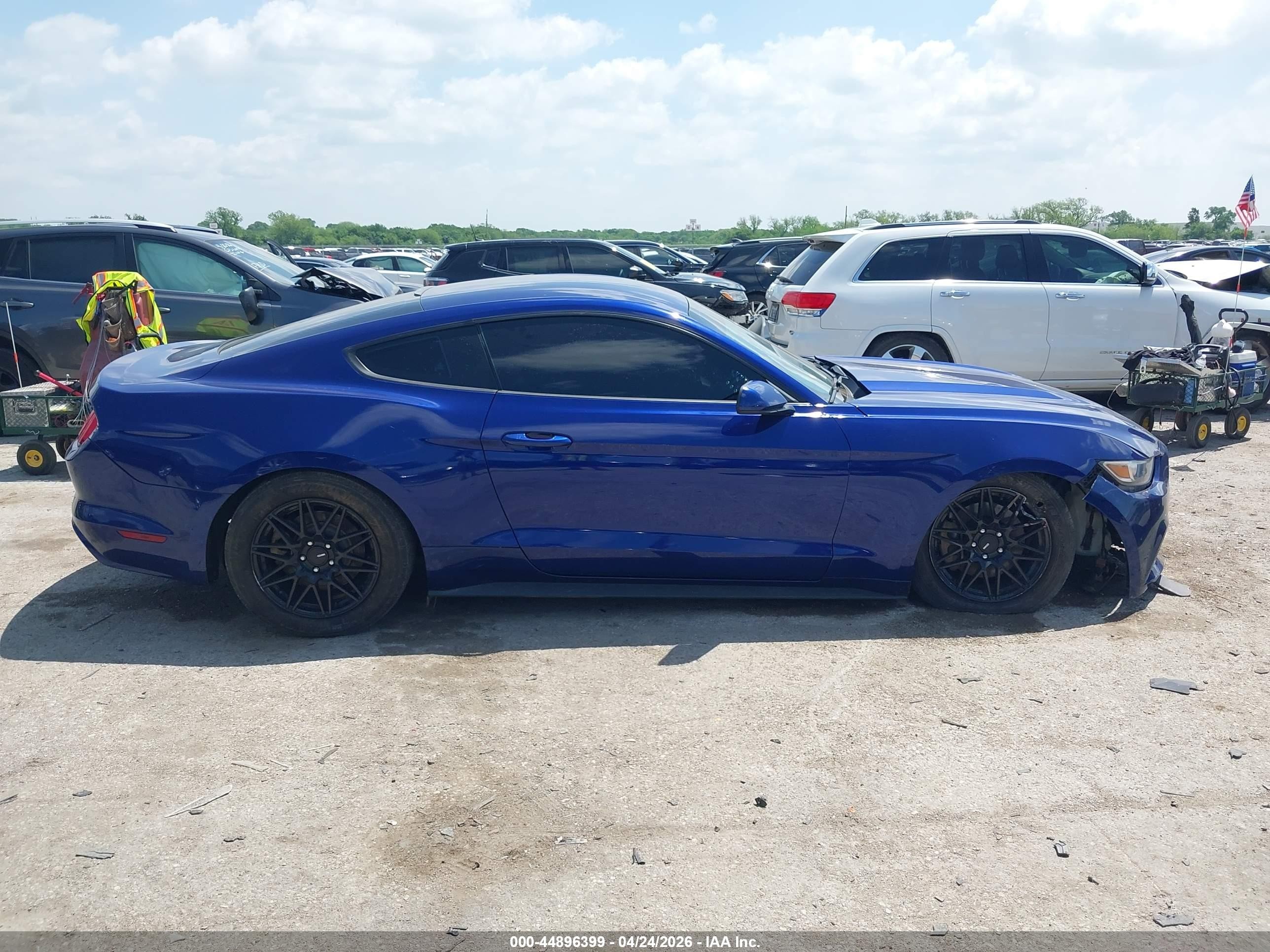2016 Ford Mustang V6 Blue vin: 1FA6P8AM3G5252477