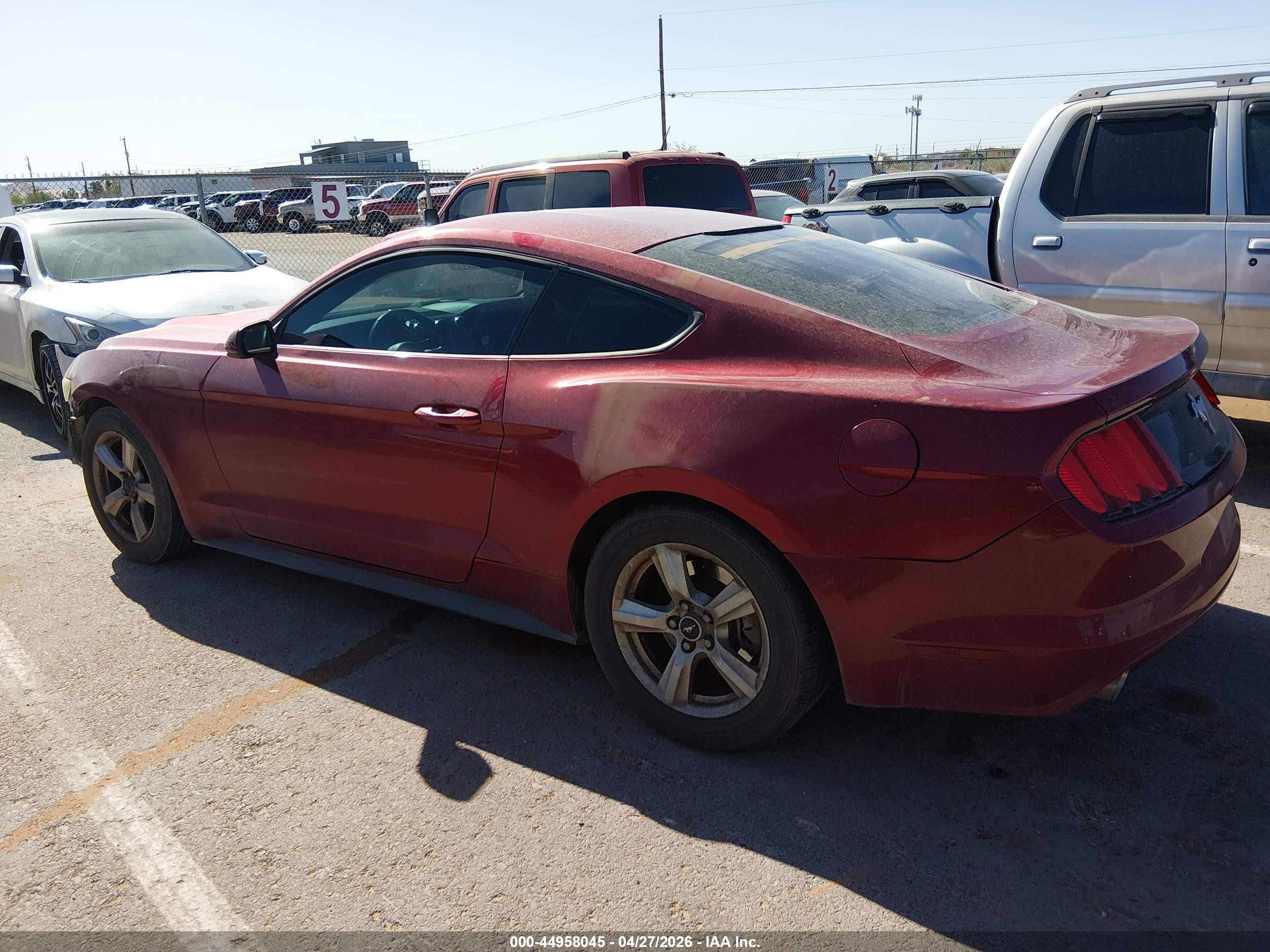 2017 Ford Mustang V6 Red vin: 1FA6P8AM3H5239293