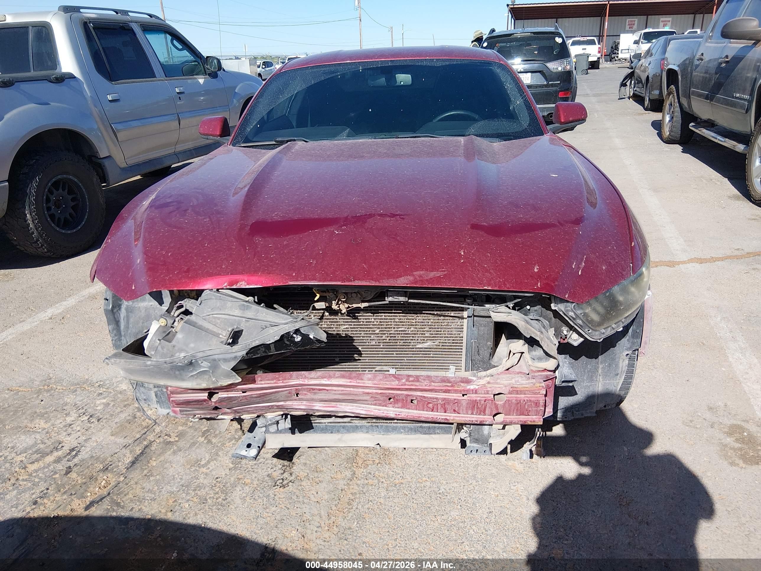 2017 Ford Mustang V6 Red vin: 1FA6P8AM3H5239293