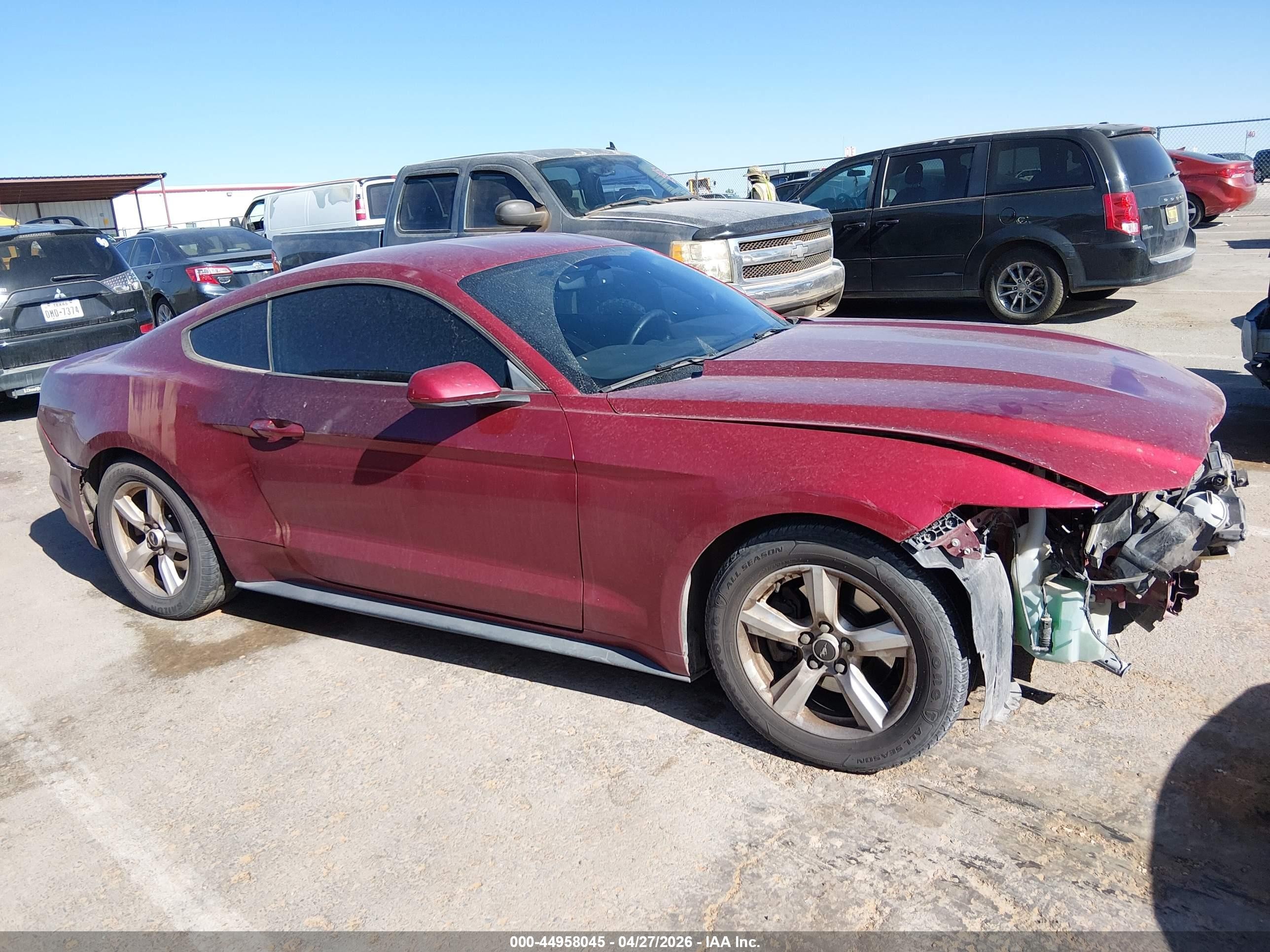 2017 Ford Mustang V6 Red vin: 1FA6P8AM3H5239293