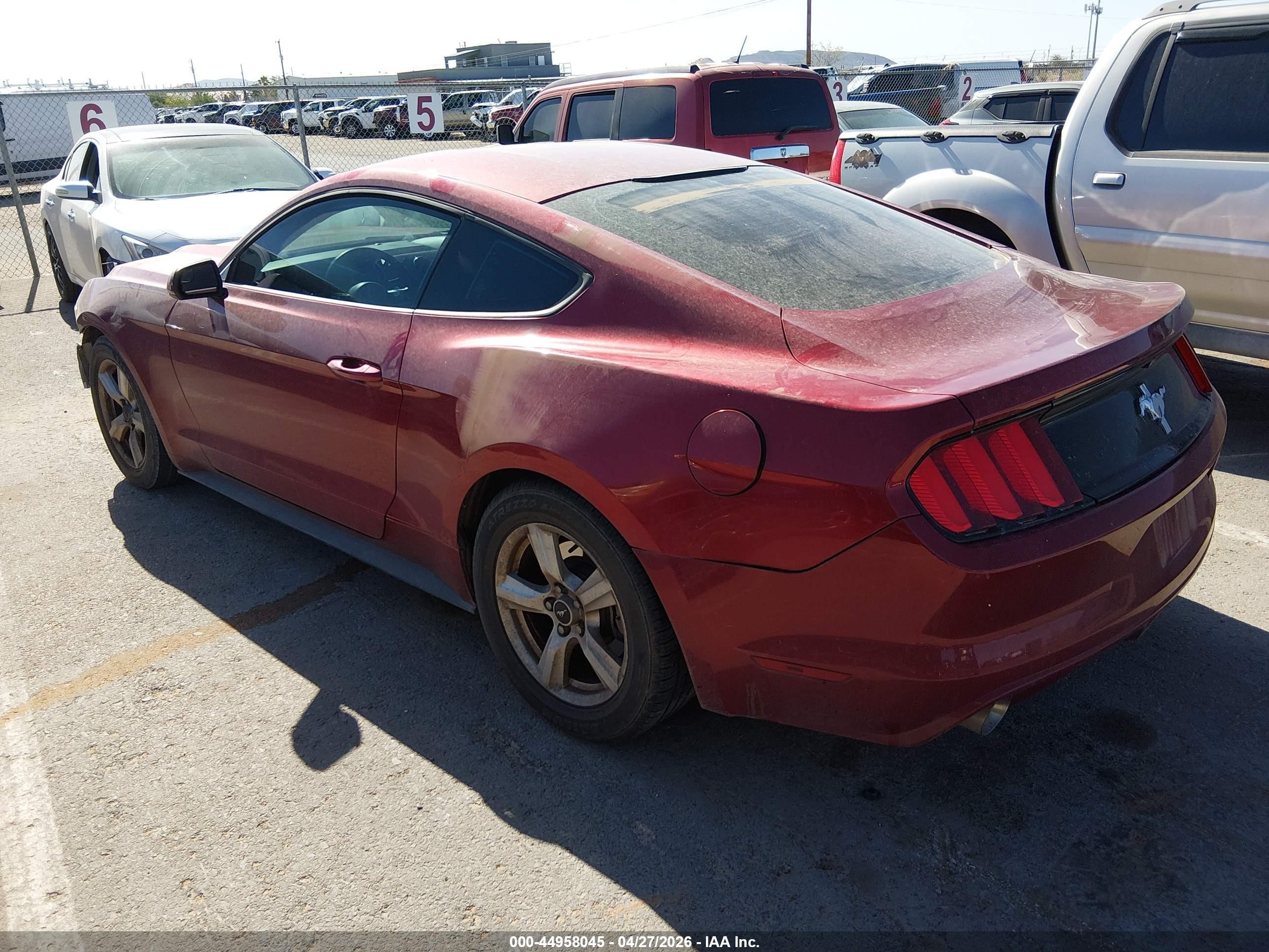 2017 Ford Mustang V6 Red vin: 1FA6P8AM3H5239293