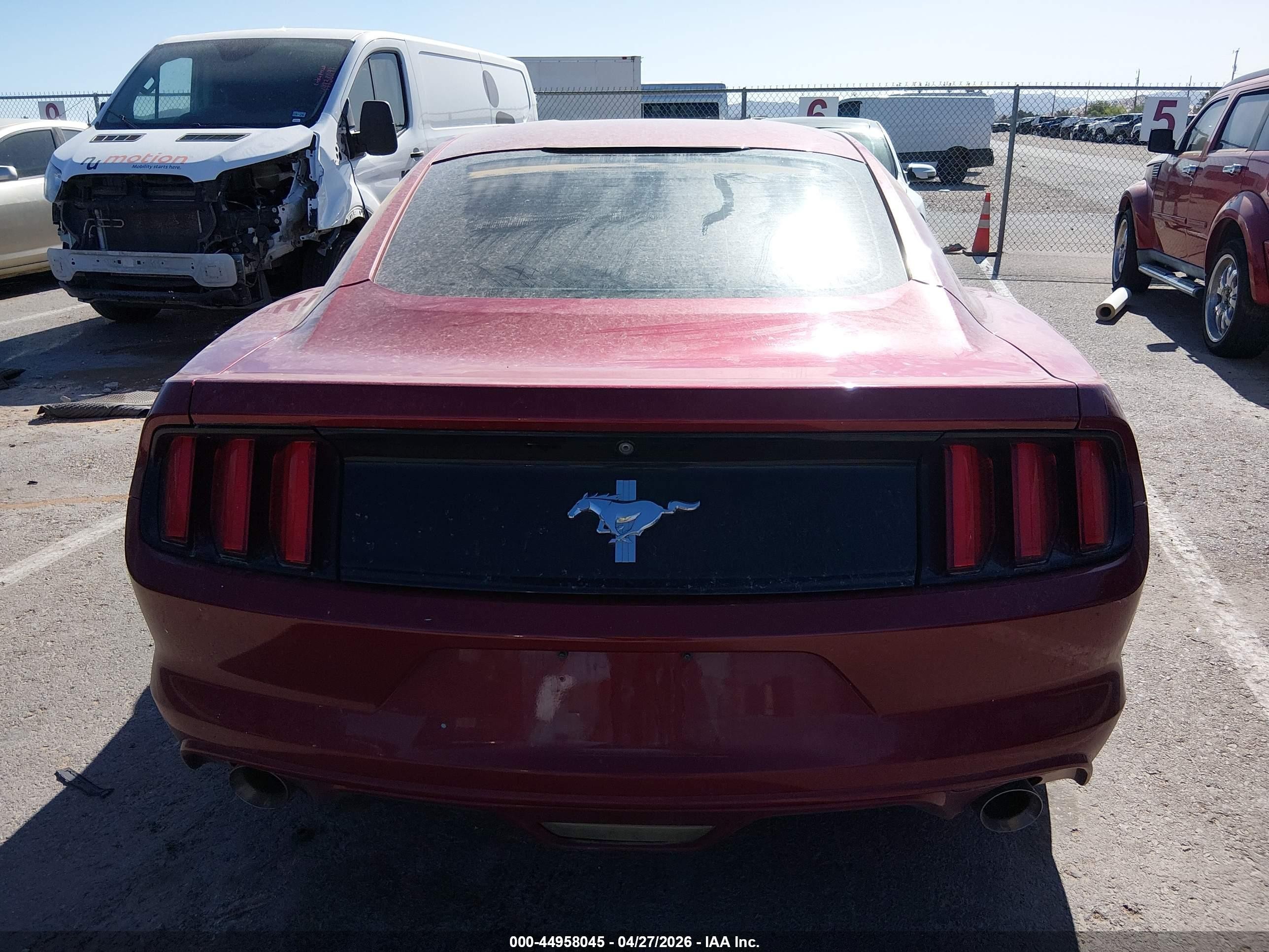 2017 Ford Mustang V6 Red vin: 1FA6P8AM3H5239293