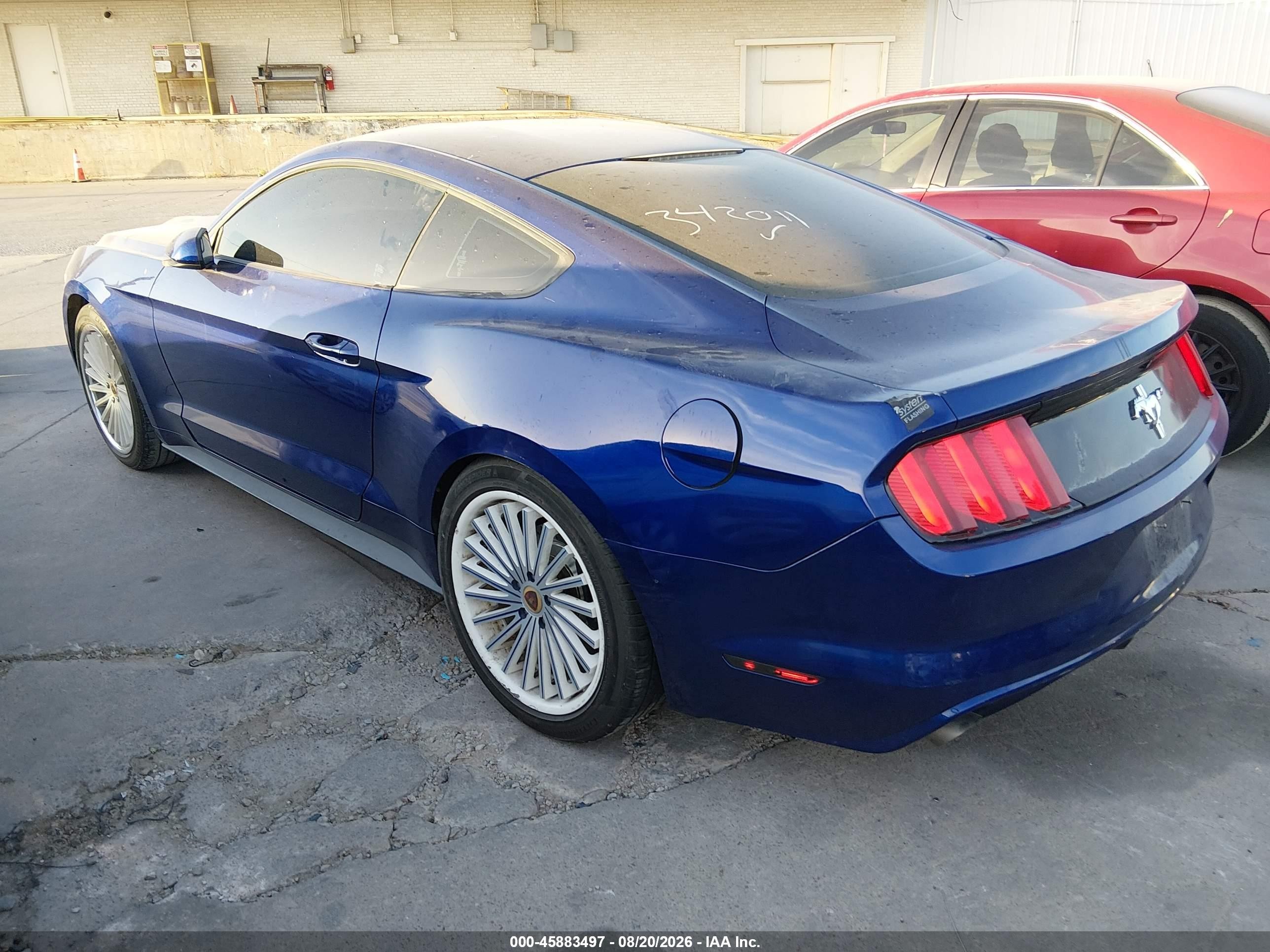 2015 Ford Mustang V6 Blue vin: 1FA6P8AM4F5342011