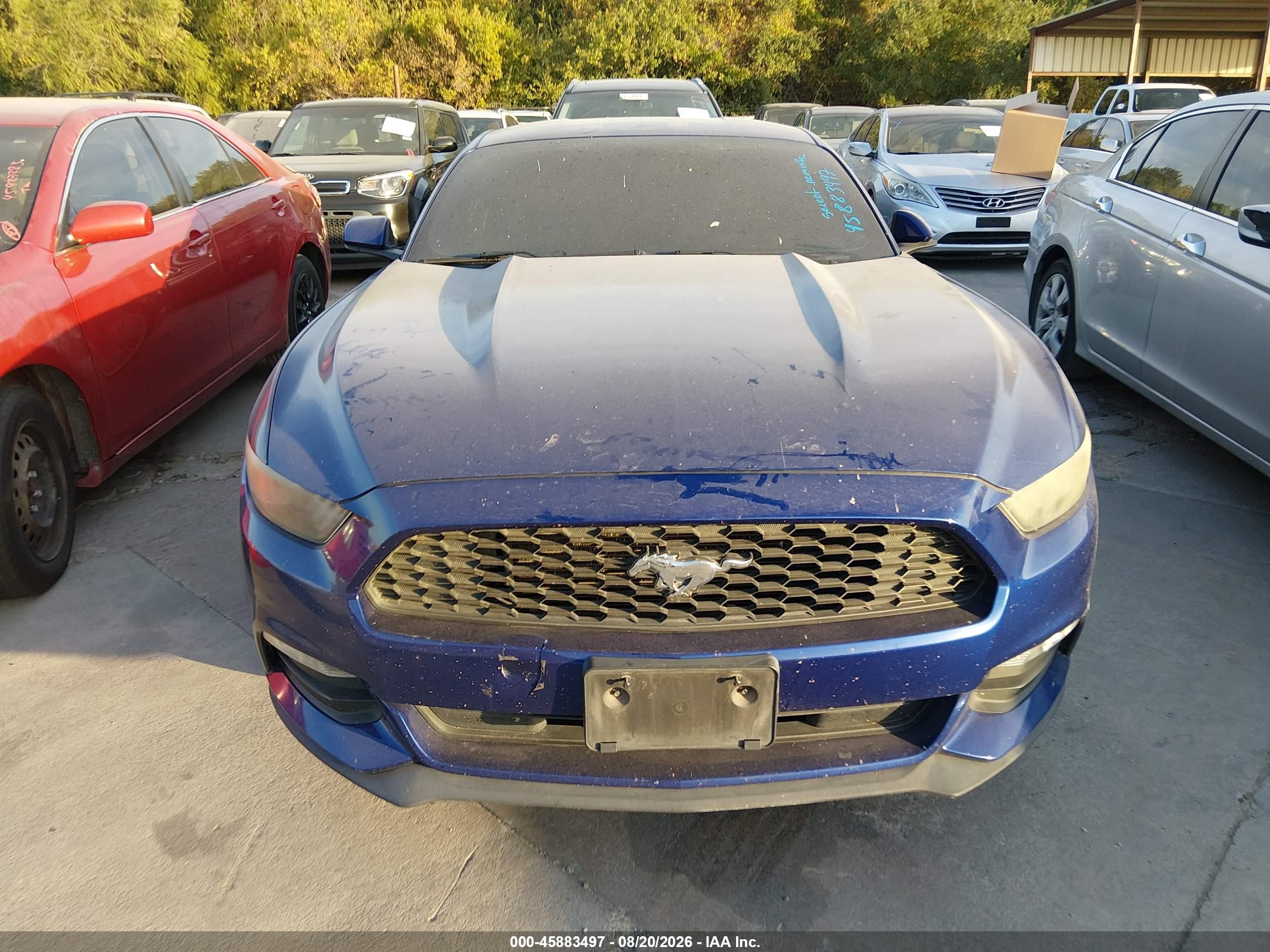 2015 Ford Mustang V6 Blue vin: 1FA6P8AM4F5342011