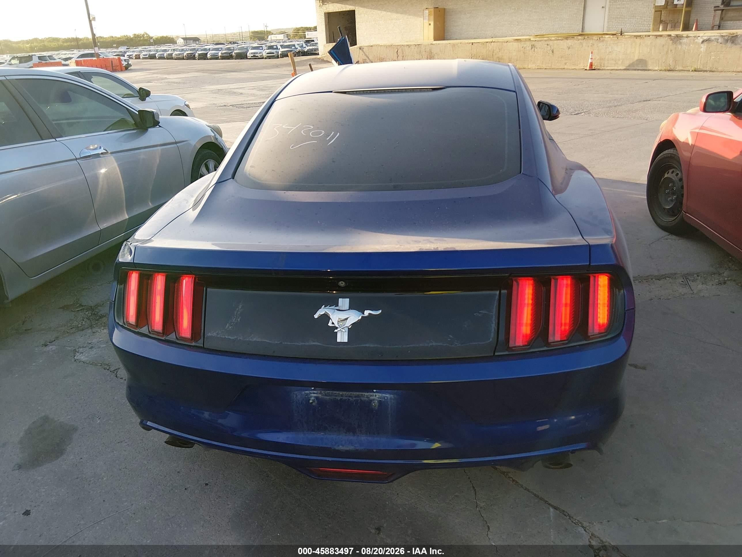 2015 Ford Mustang V6 Blue vin: 1FA6P8AM4F5342011