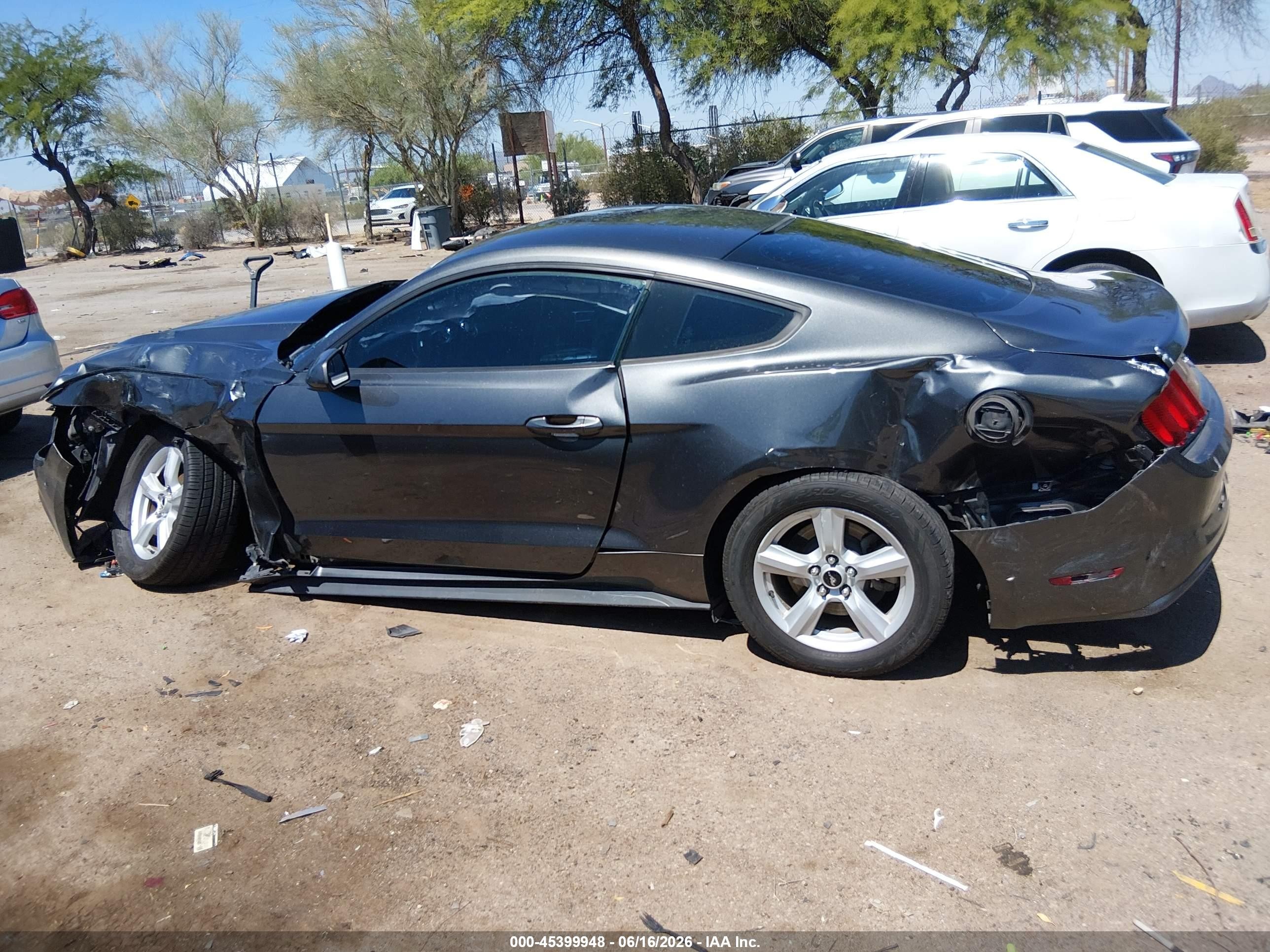 2015 Ford Mustang V6 Black vin: 1FA6P8AM4F5434817
