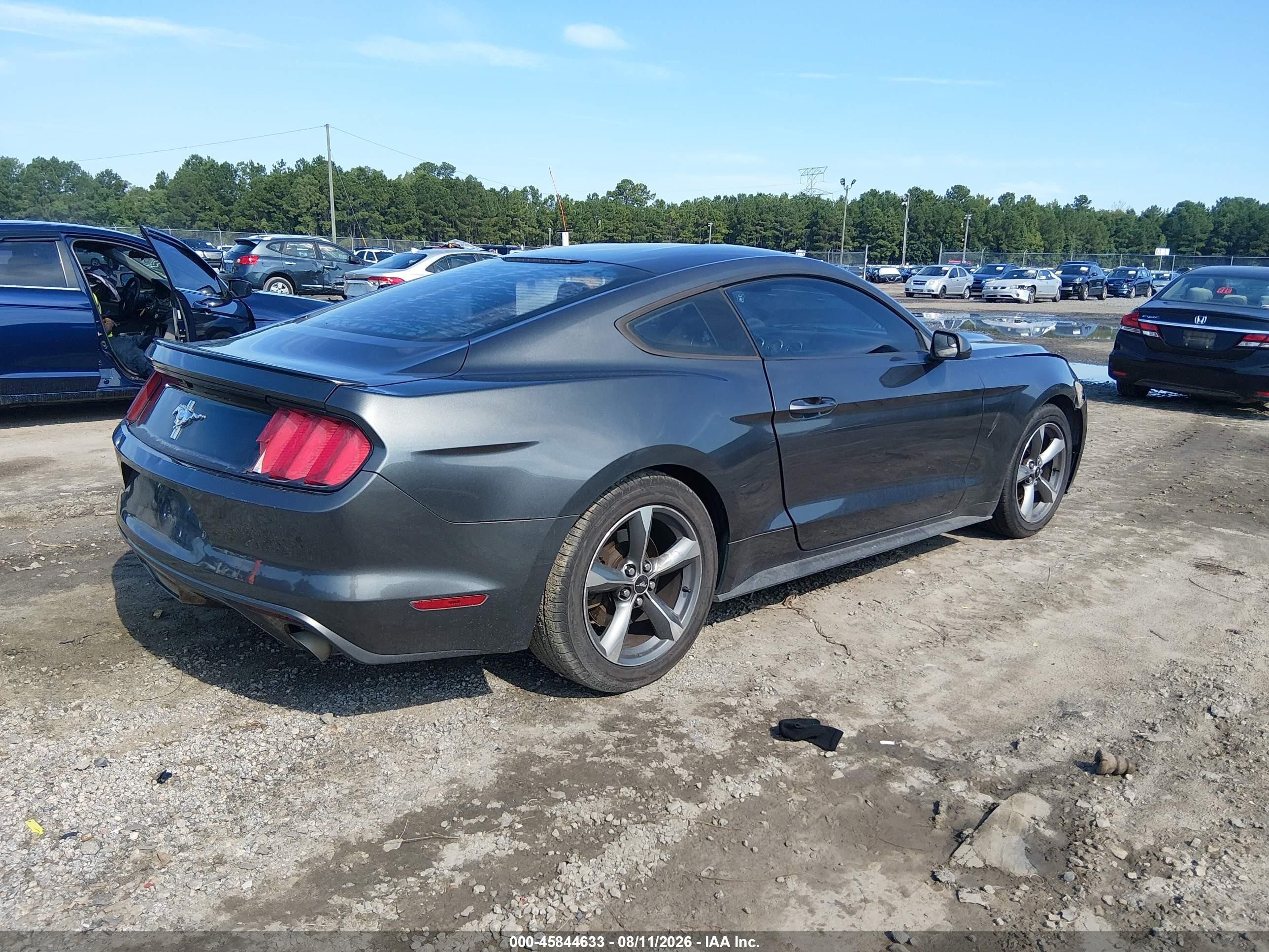 2016 Ford Mustang V6 Gray vin: 1FA6P8AM4G5299789
