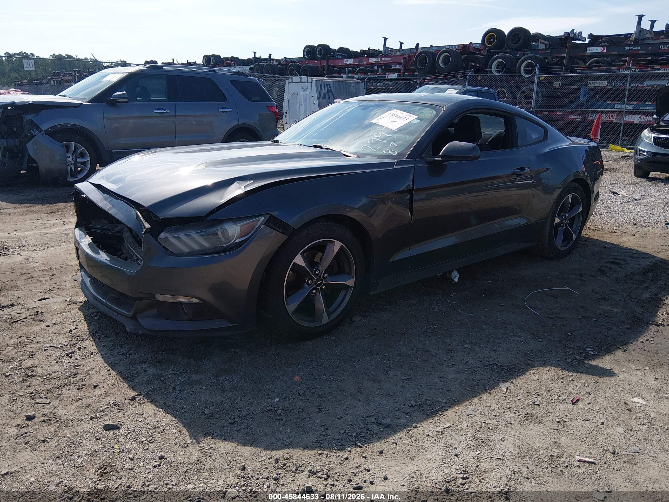 2016 Ford Mustang V6 Gray vin: 1FA6P8AM4G5299789