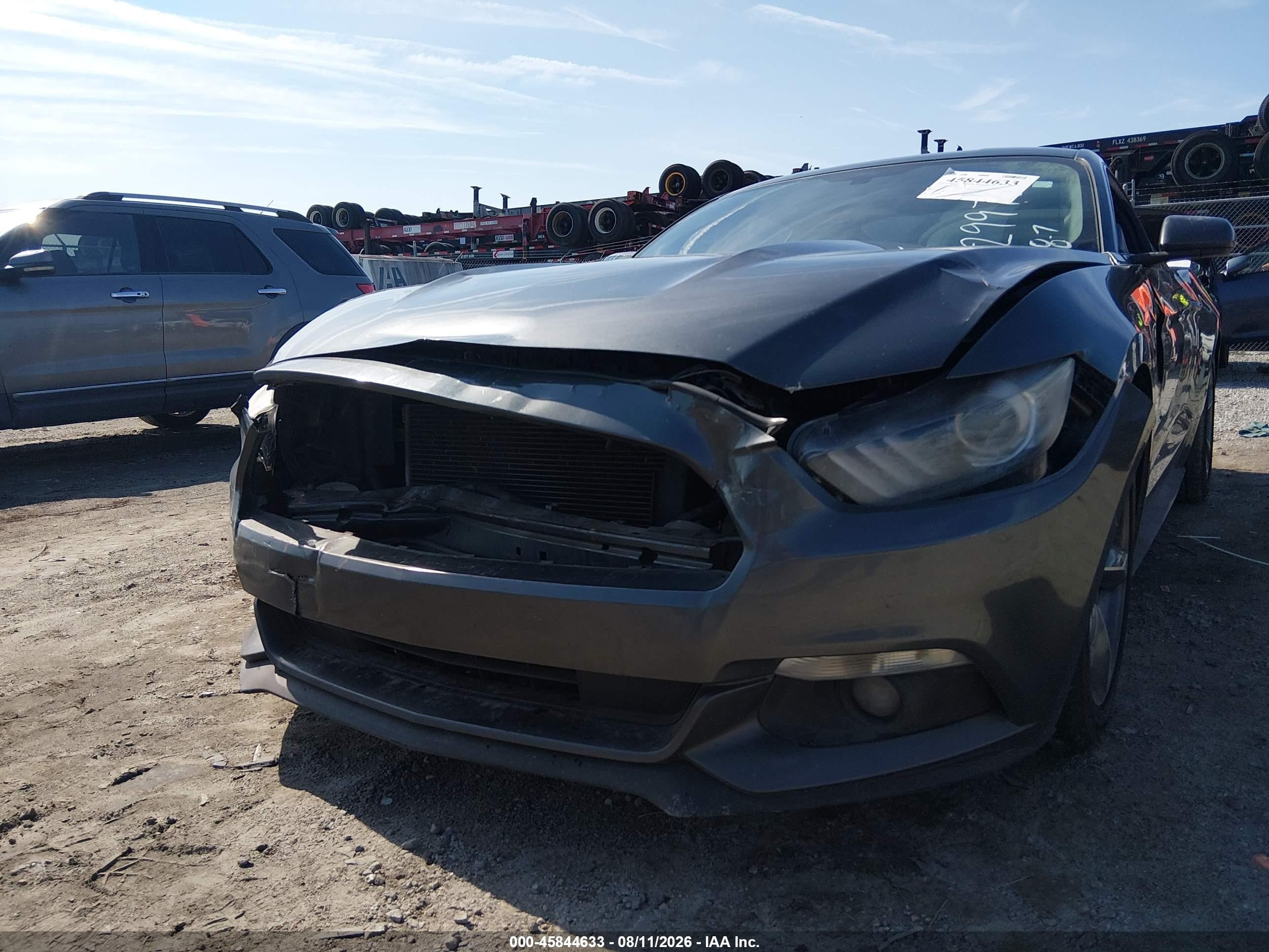 2016 Ford Mustang V6 Gray vin: 1FA6P8AM4G5299789