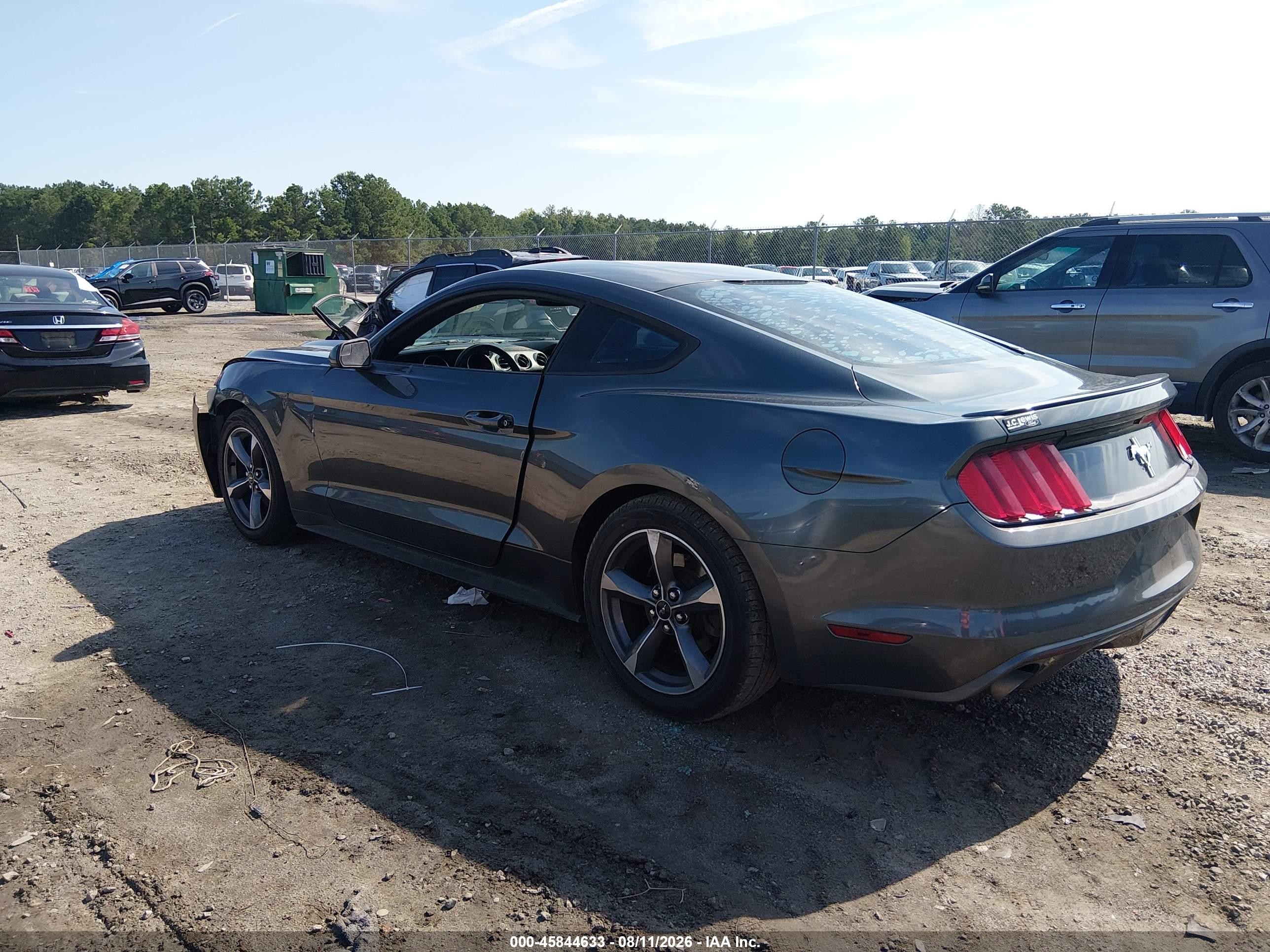 2016 Ford Mustang V6 Gray vin: 1FA6P8AM4G5299789