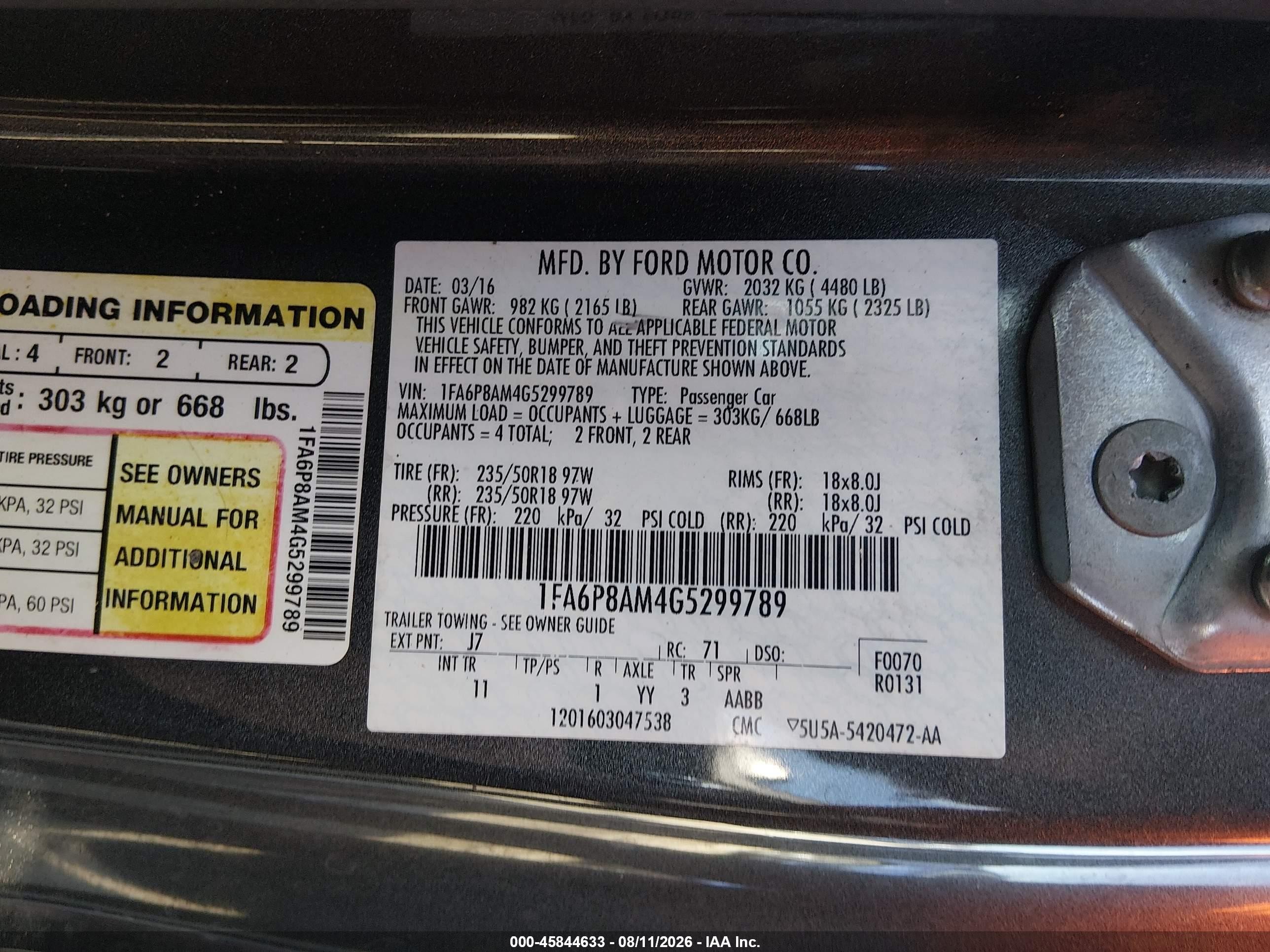 2016 Ford Mustang V6 Gray vin: 1FA6P8AM4G5299789