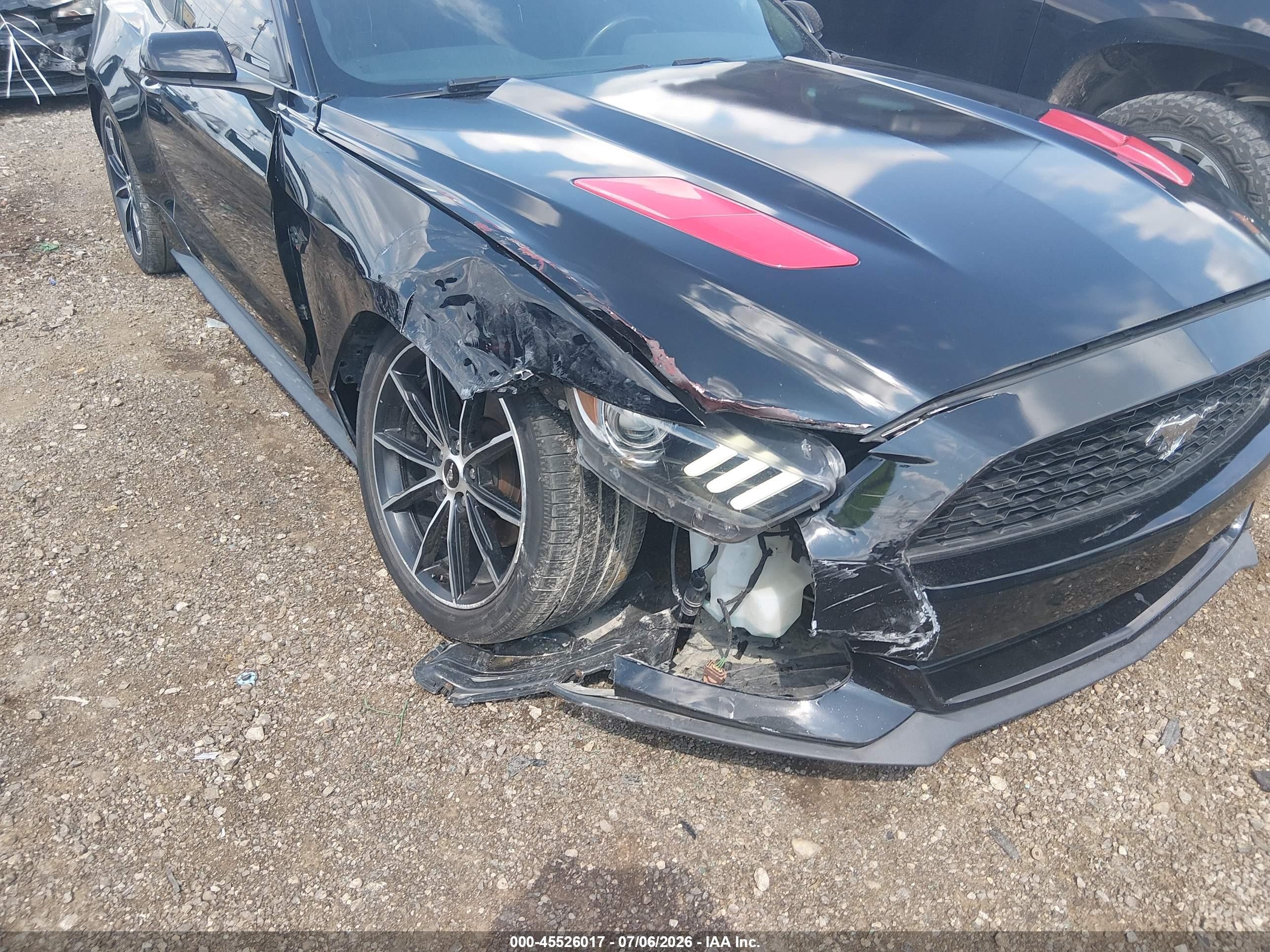 2015 Ford Mustang V6 Black vin: 1FA6P8AM5F5344592