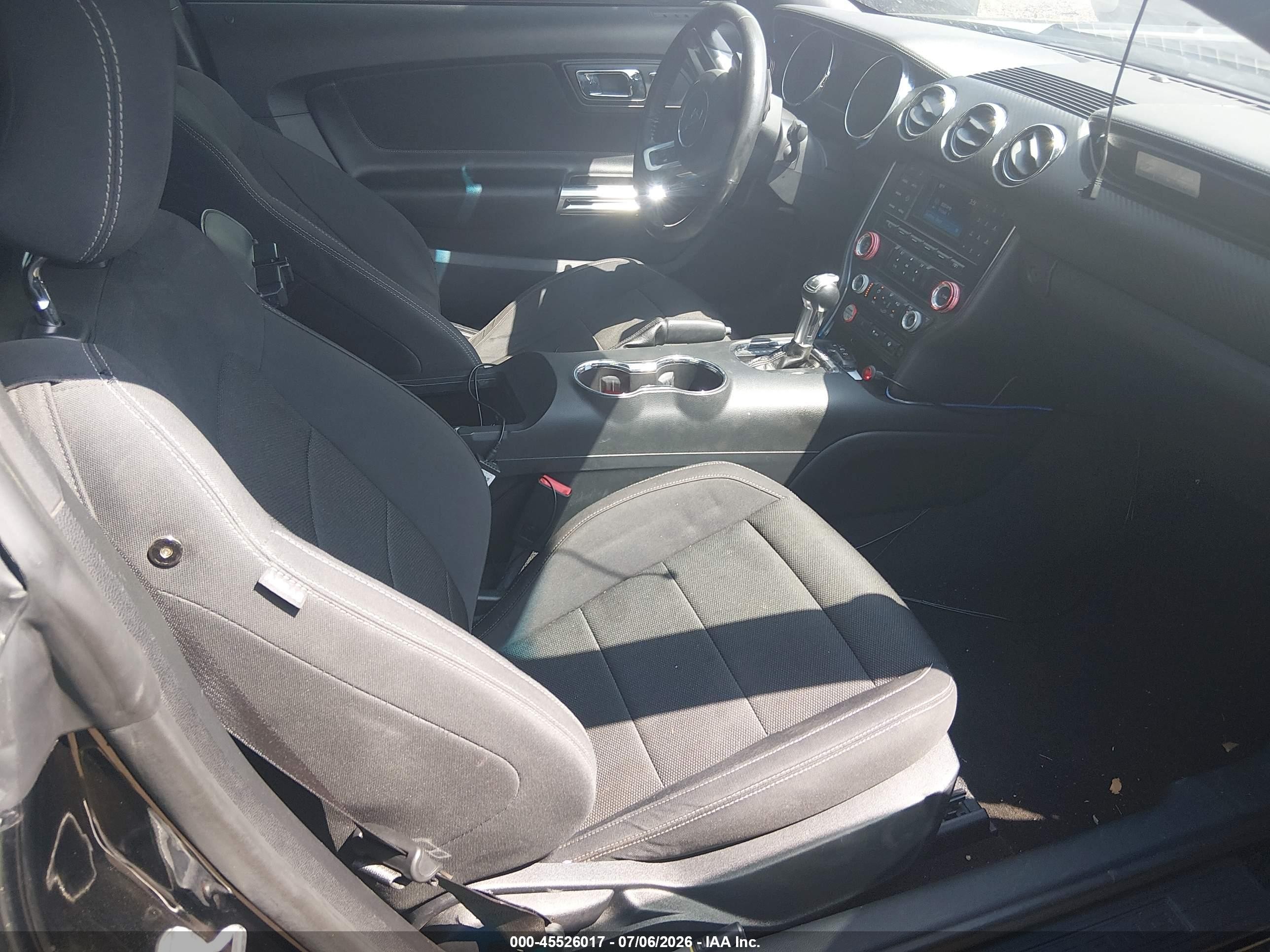 2015 Ford Mustang V6 Black vin: 1FA6P8AM5F5344592