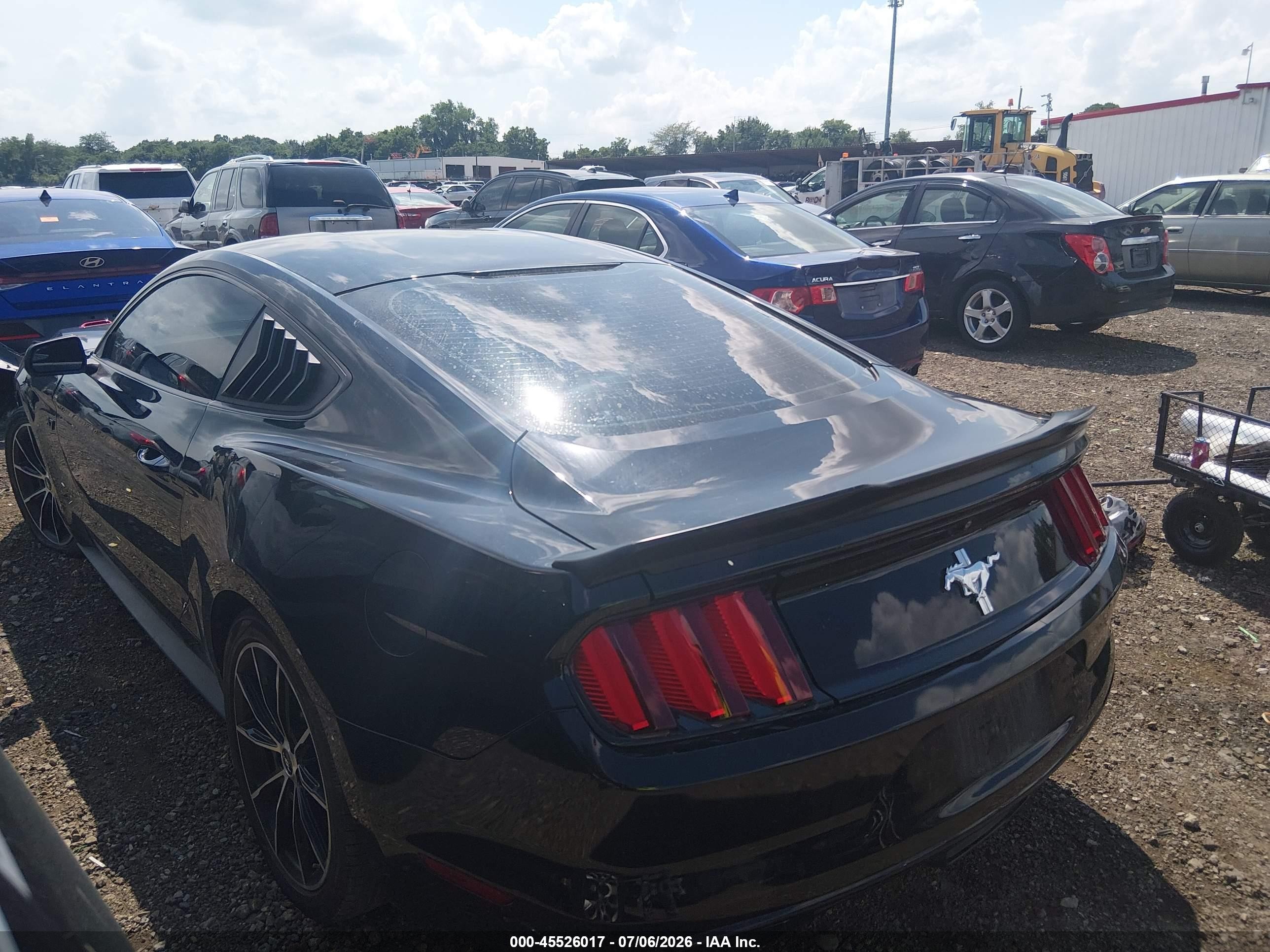 2015 Ford Mustang V6 Black vin: 1FA6P8AM5F5344592