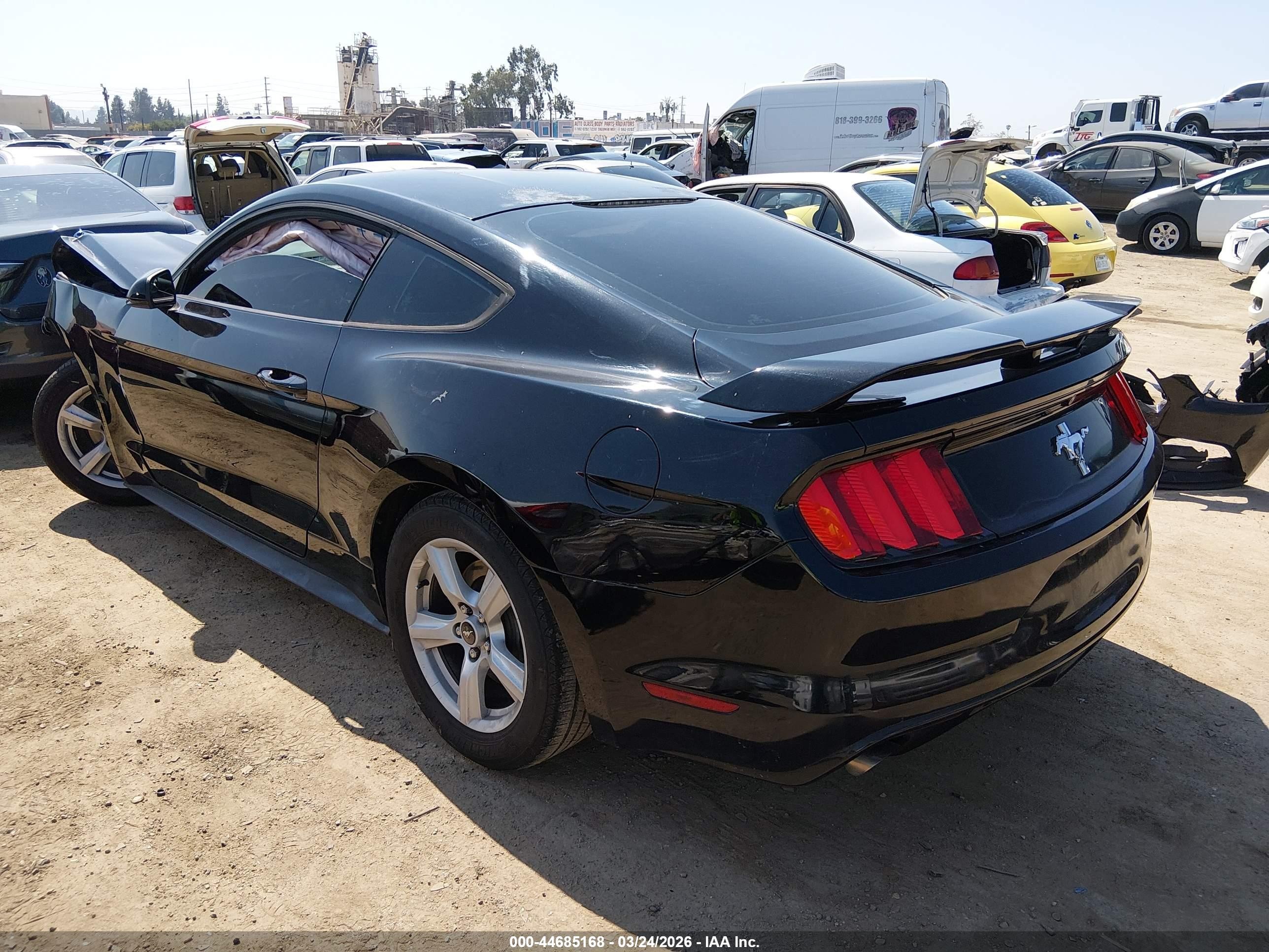2015 Ford Mustang V6 Black vin: 1FA6P8AM5F5403821