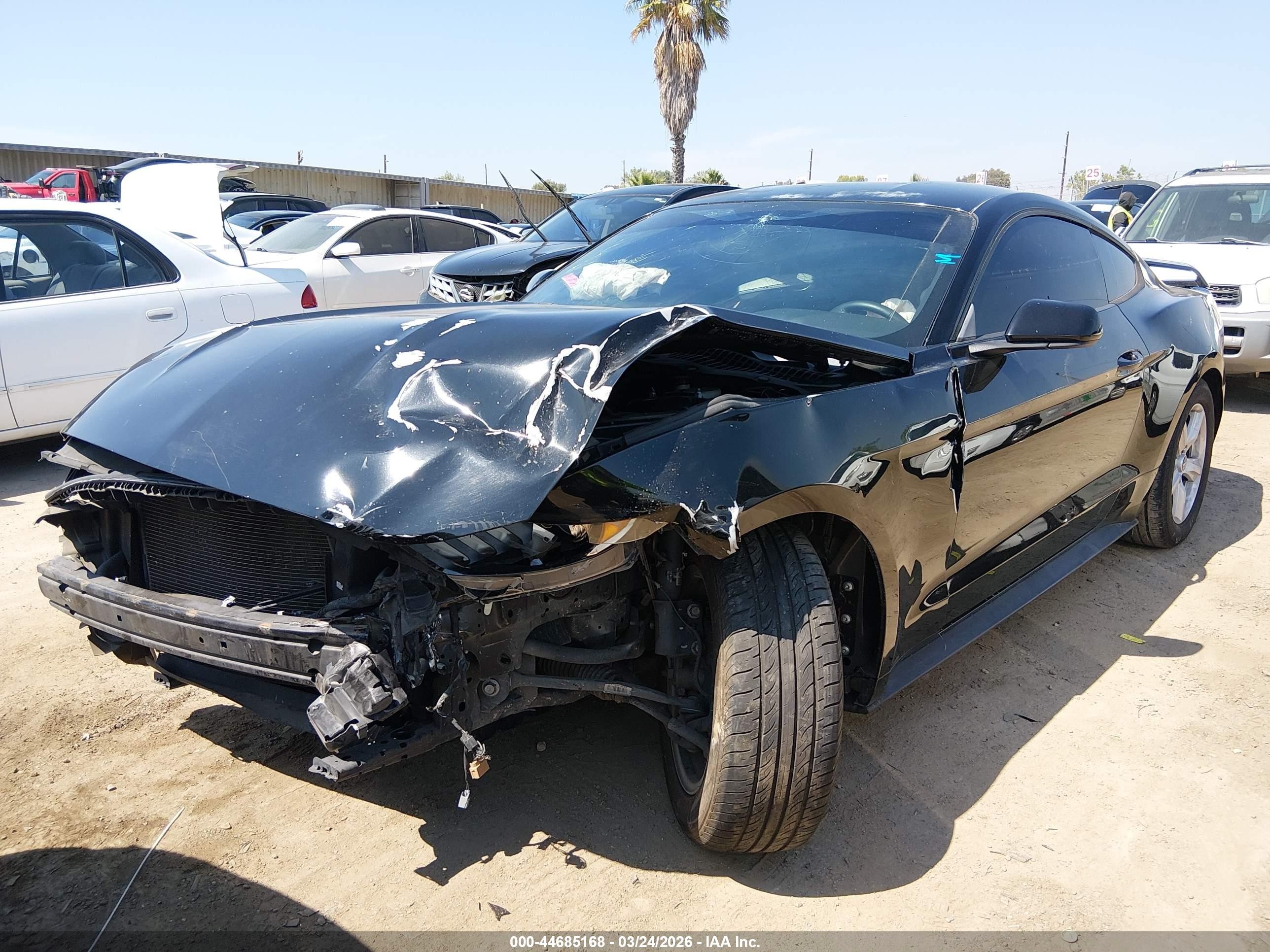 2015 Ford Mustang V6 Black vin: 1FA6P8AM5F5403821