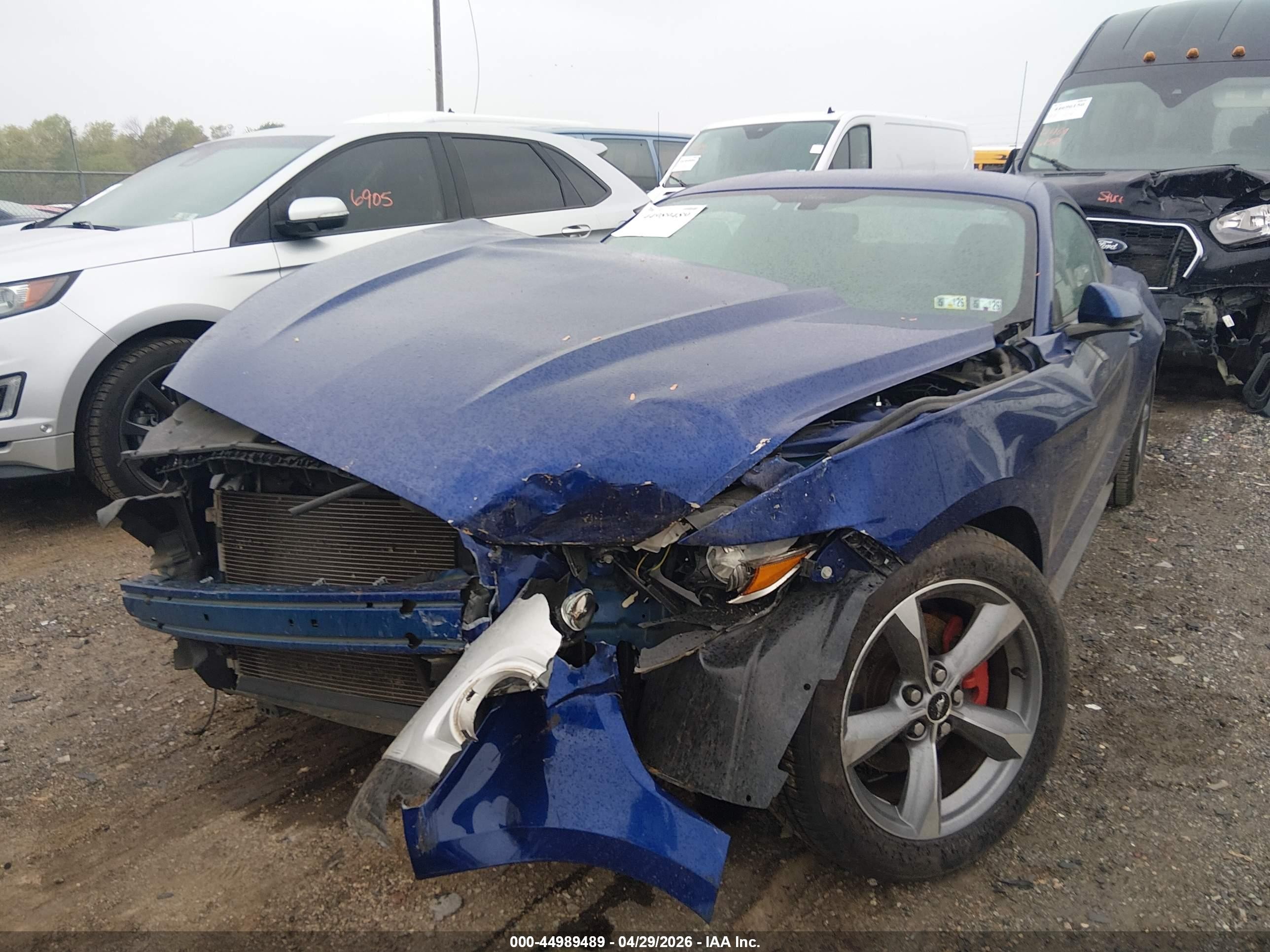 2015 Ford Mustang V6 Blue vin: 1FA6P8AM5F5417606