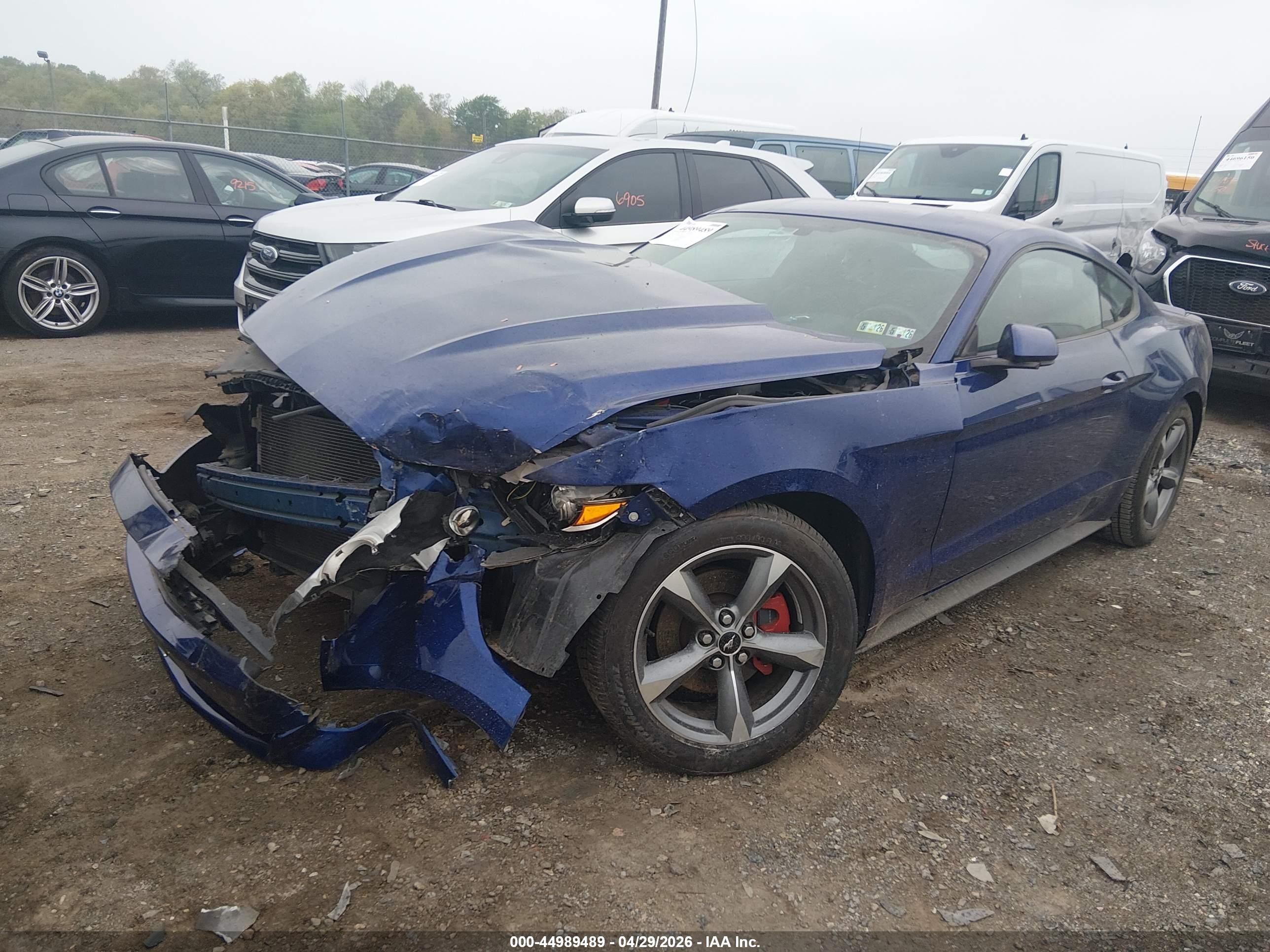2015 Ford Mustang V6 Blue vin: 1FA6P8AM5F5417606