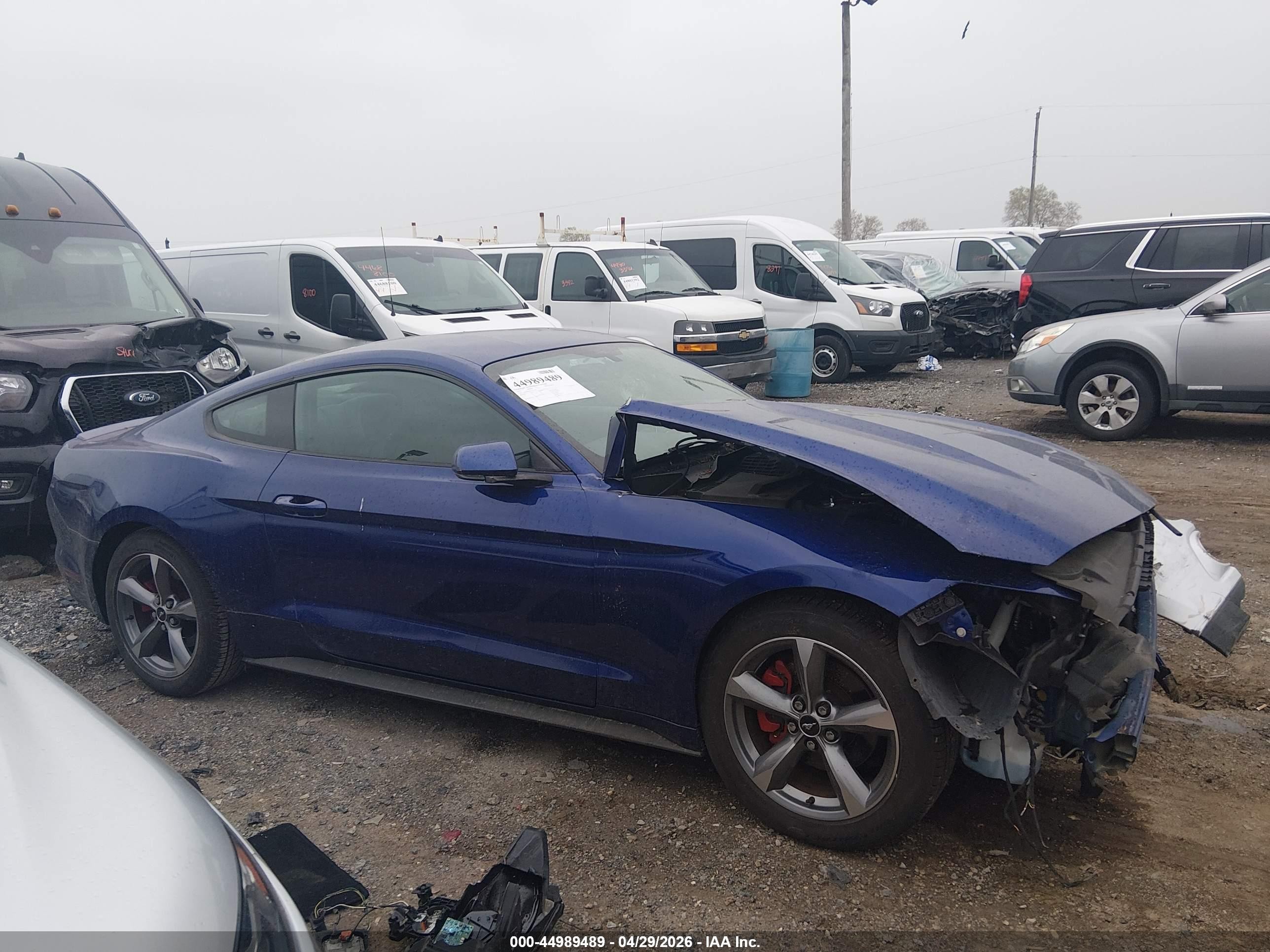 2015 Ford Mustang V6 Blue vin: 1FA6P8AM5F5417606