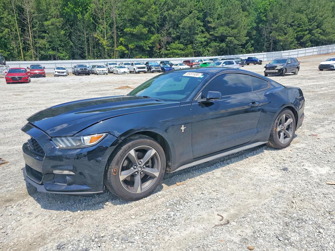 2015 Ford Mustang Black vin: 1FA6P8AM6F5310189