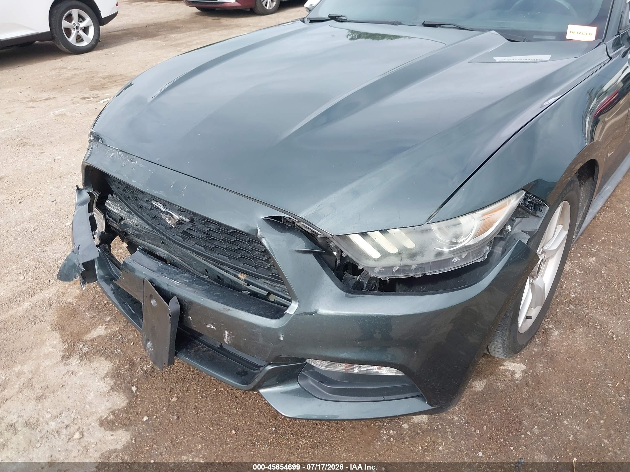 2015 Ford Mustang V6 Green vin: 1FA6P8AM6F5403228