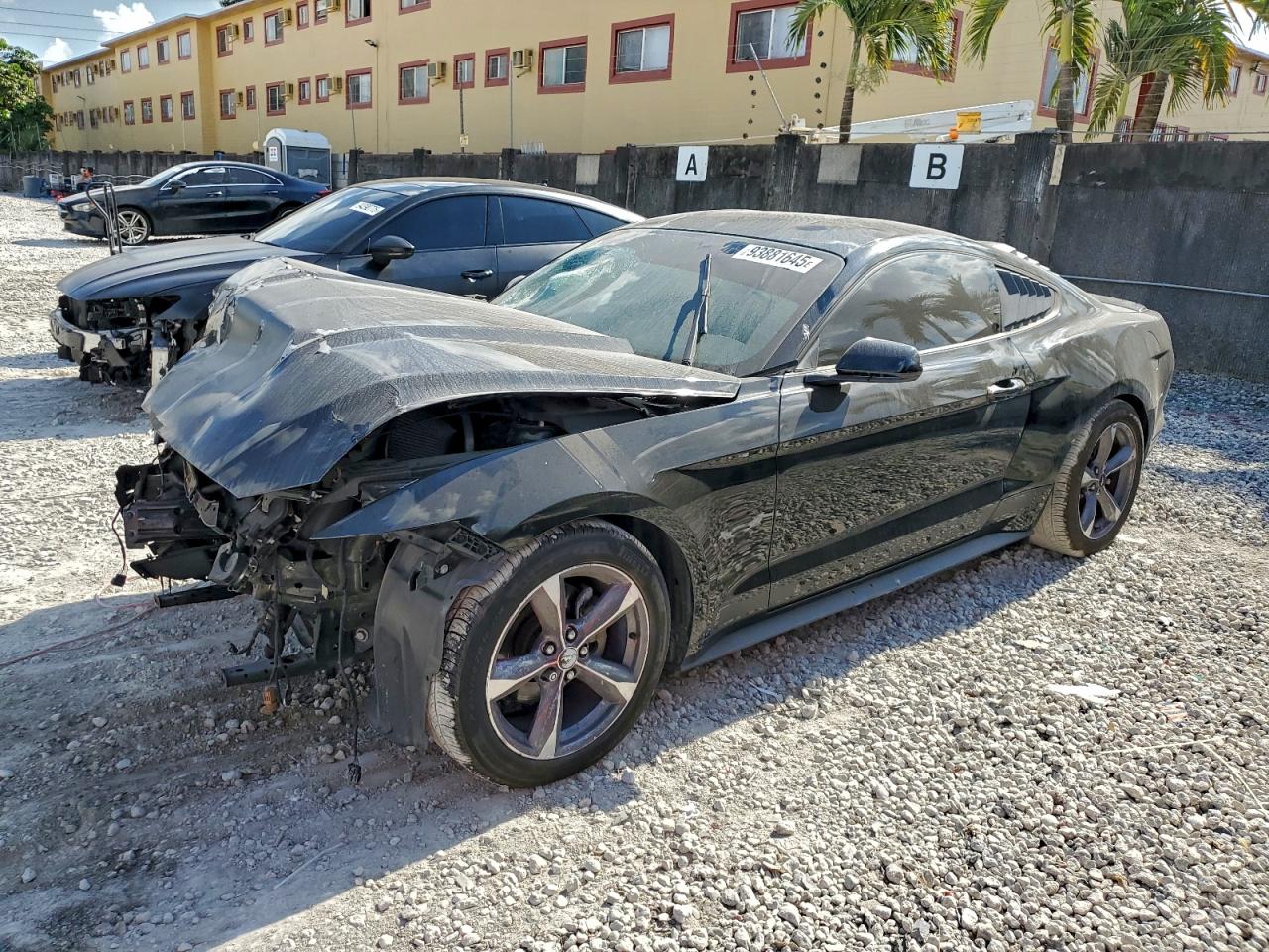 2015 Ford Mustang Черный vin: 1FA6P8AM7F5309178