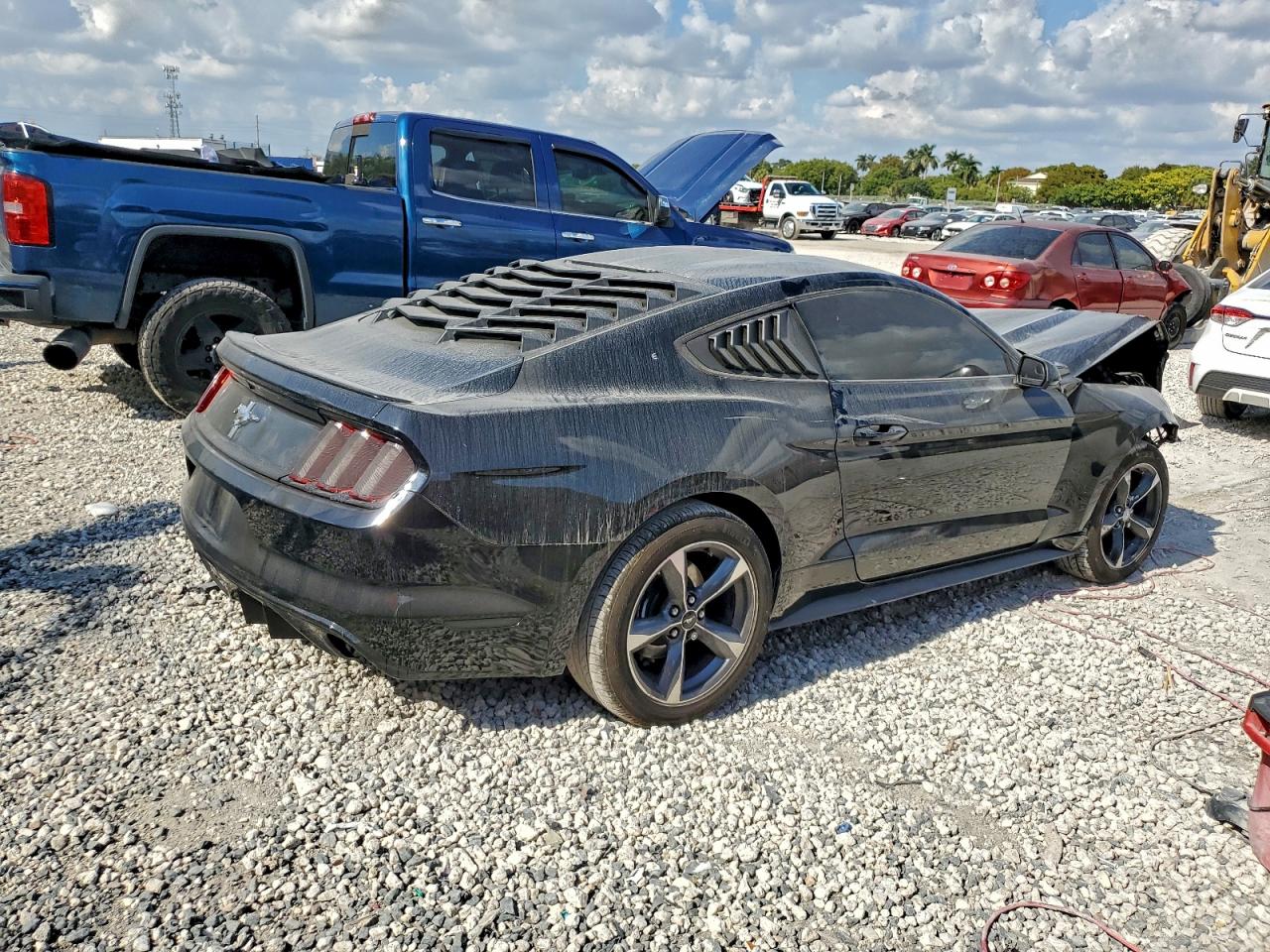 2015 Ford Mustang Черный vin: 1FA6P8AM7F5309178