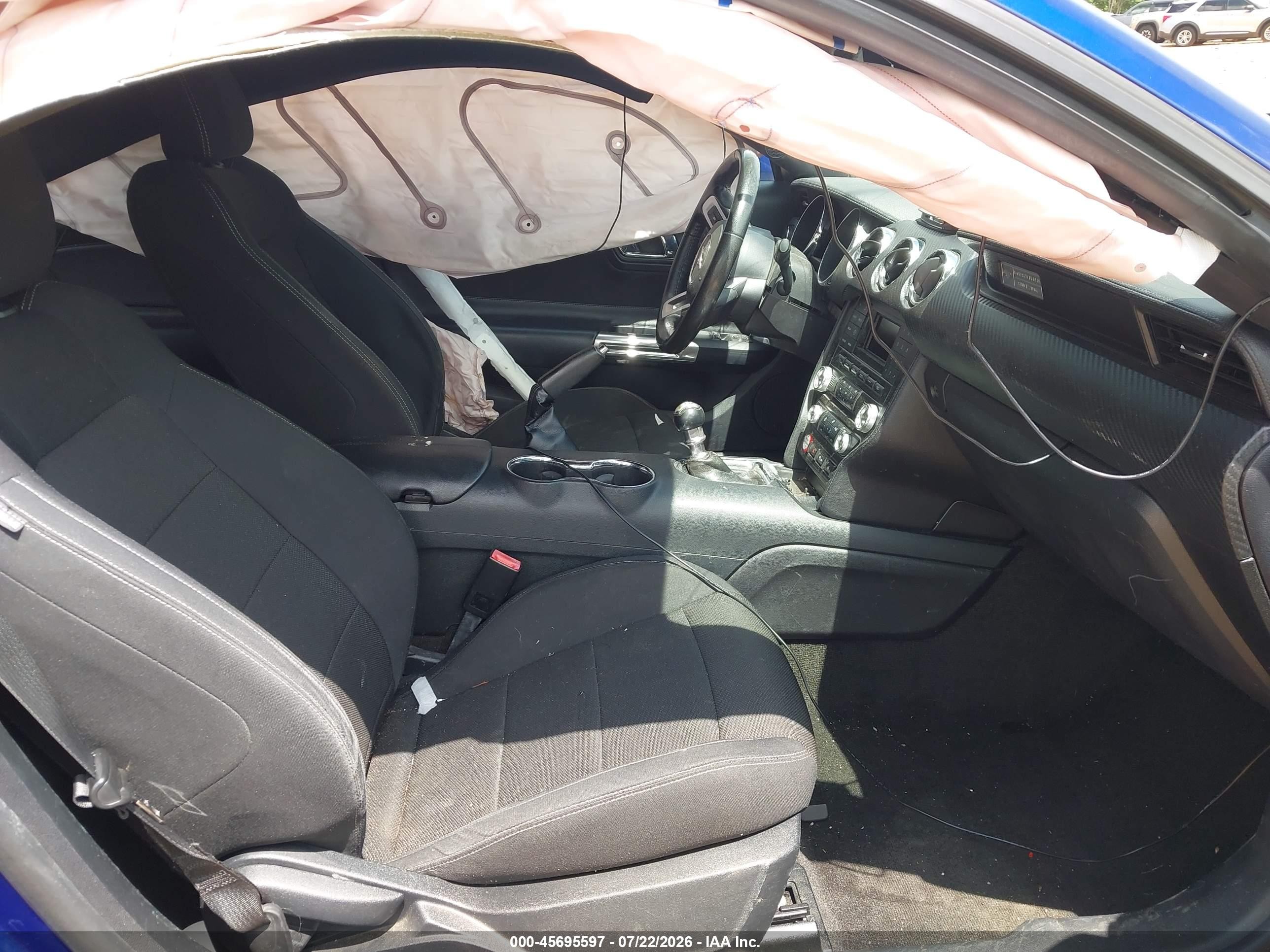 2015 Ford Mustang V6 Blue vin: 1FA6P8AM7F5348241