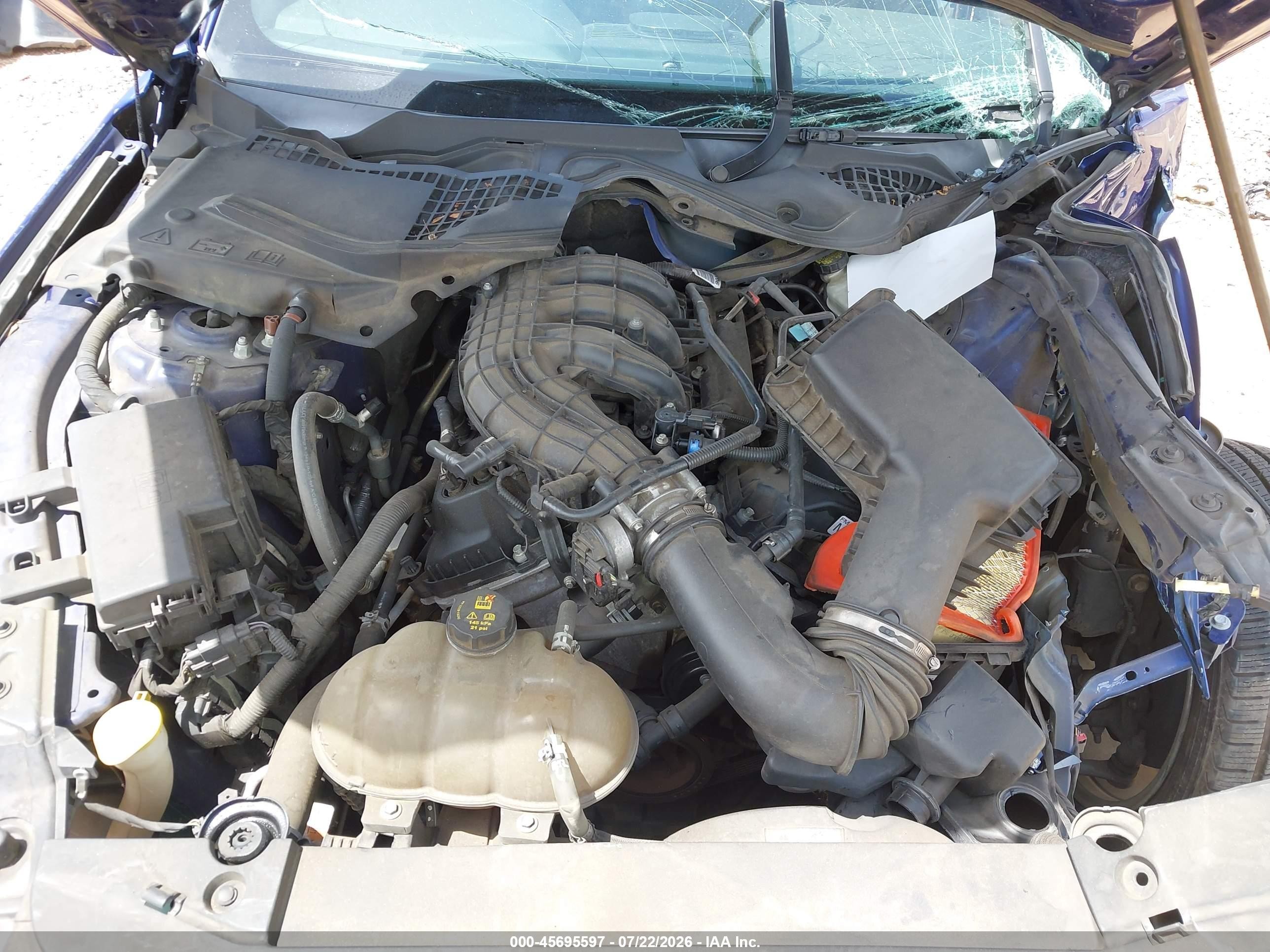 2015 Ford Mustang V6 Blue vin: 1FA6P8AM7F5348241