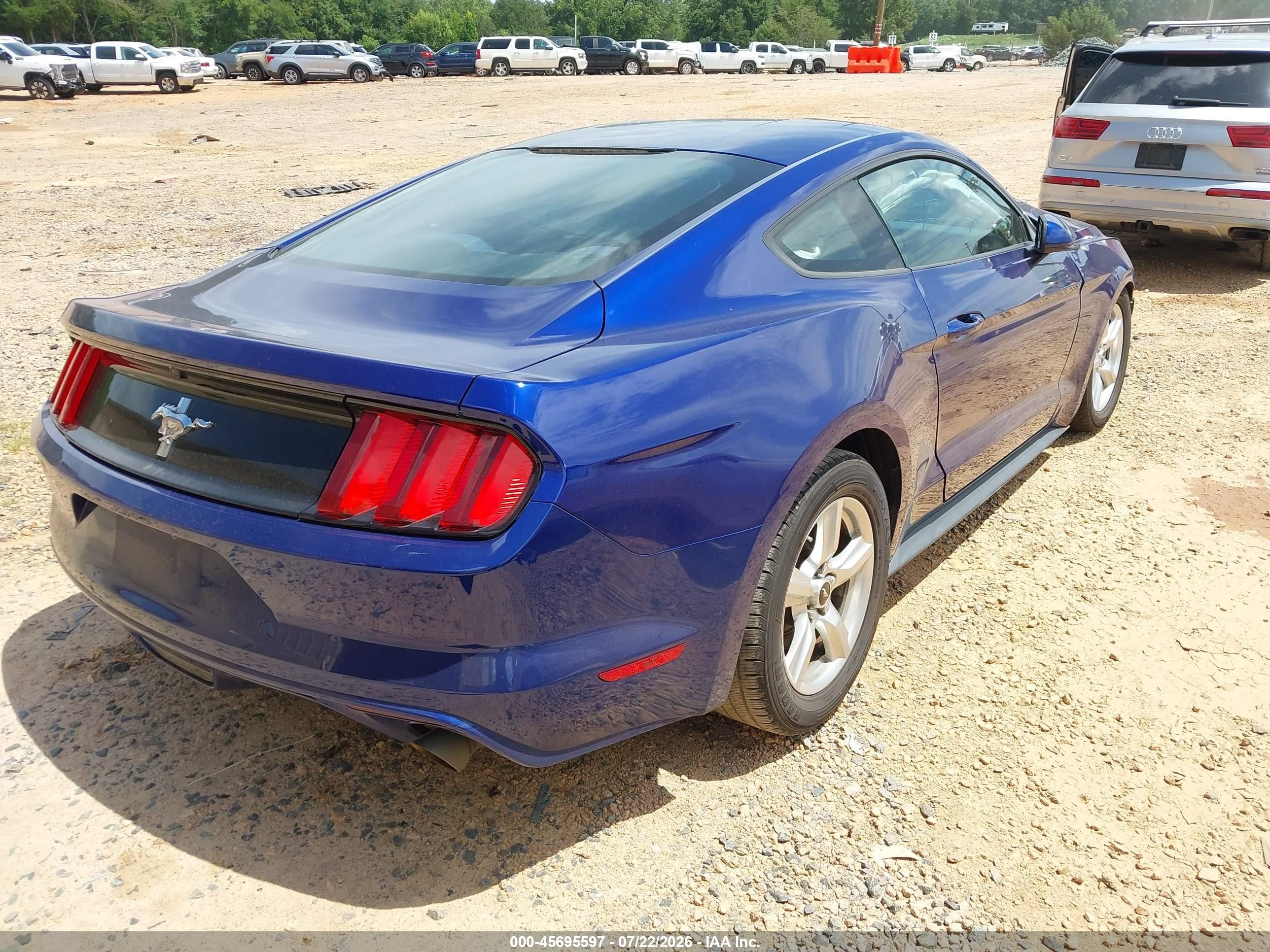 2015 Ford Mustang V6 Blue vin: 1FA6P8AM7F5348241
