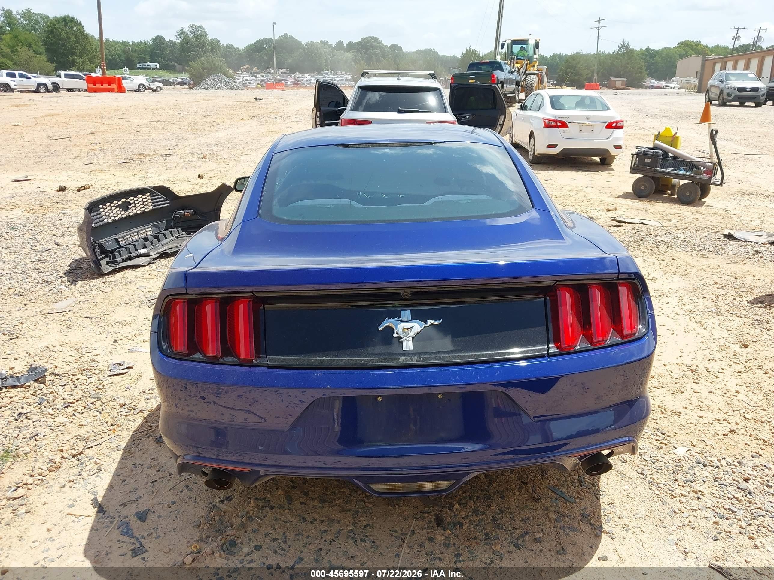 2015 Ford Mustang V6 Blue vin: 1FA6P8AM7F5348241