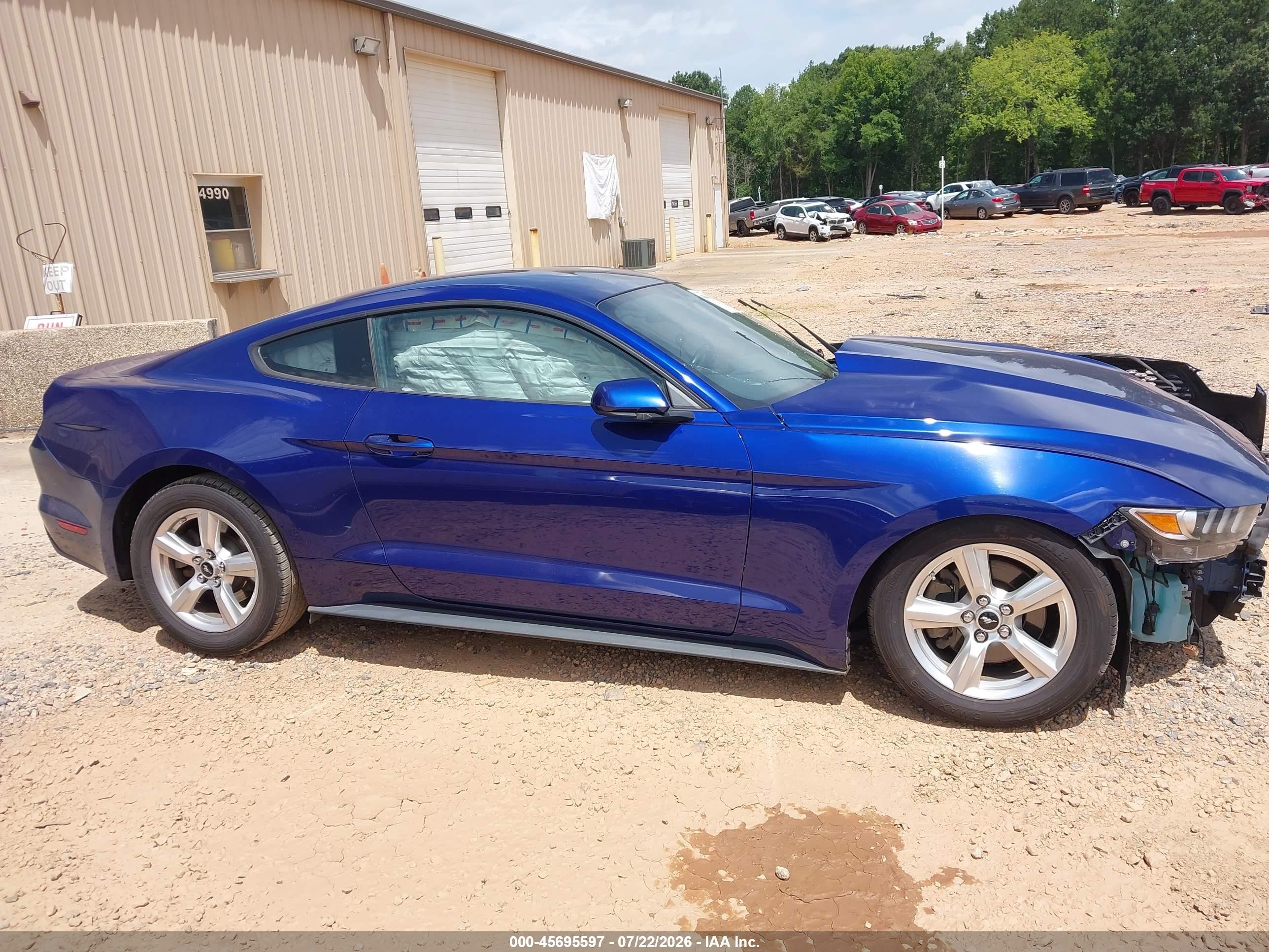 2015 Ford Mustang V6 Blue vin: 1FA6P8AM7F5348241