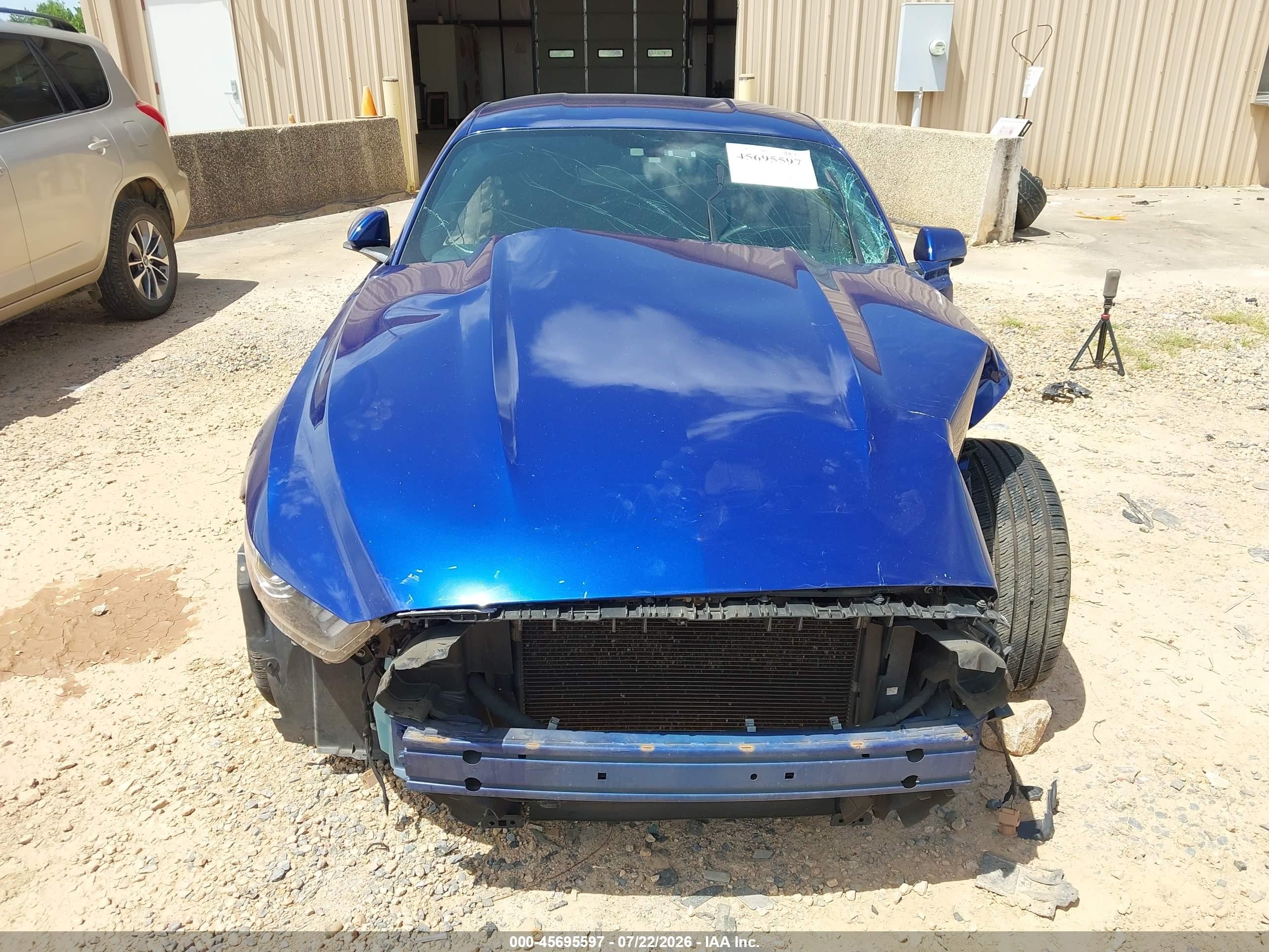 2015 Ford Mustang V6 Blue vin: 1FA6P8AM7F5348241