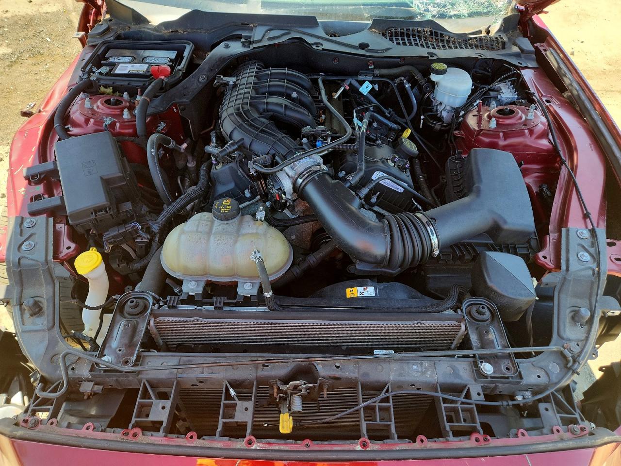 2015 Ford Mustang Red vin: 1FA6P8AM7F5384754