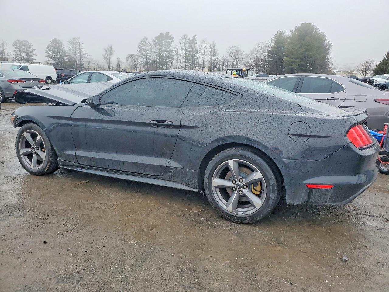 2015 Ford Mustang Black vin: 1FA6P8AM8F5321694