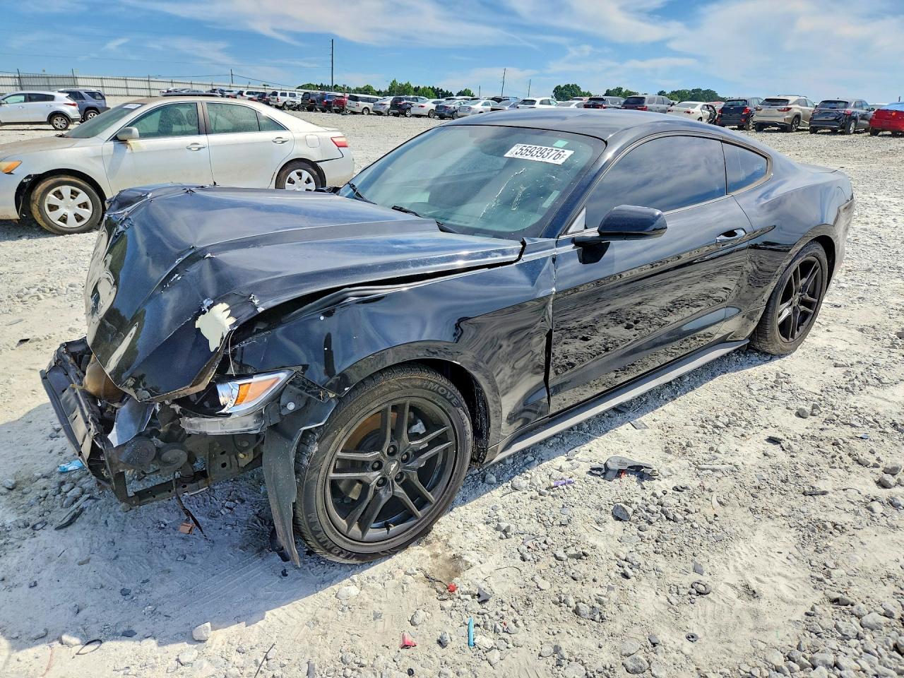2015 Ford Mustang Black vin: 1FA6P8AM8F5348538