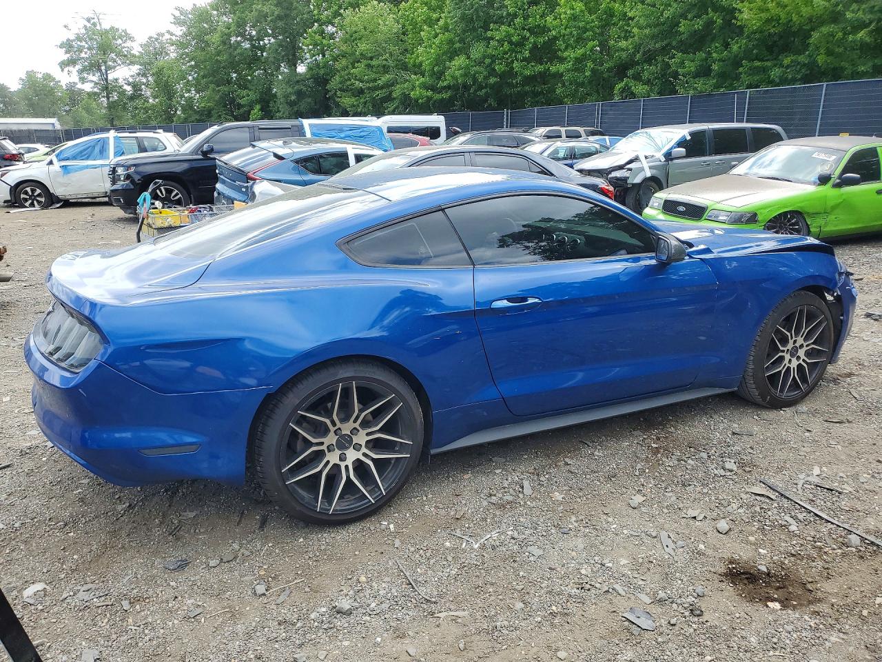 2017 Ford Mustang Blue vin: 1FA6P8AM8H5275478