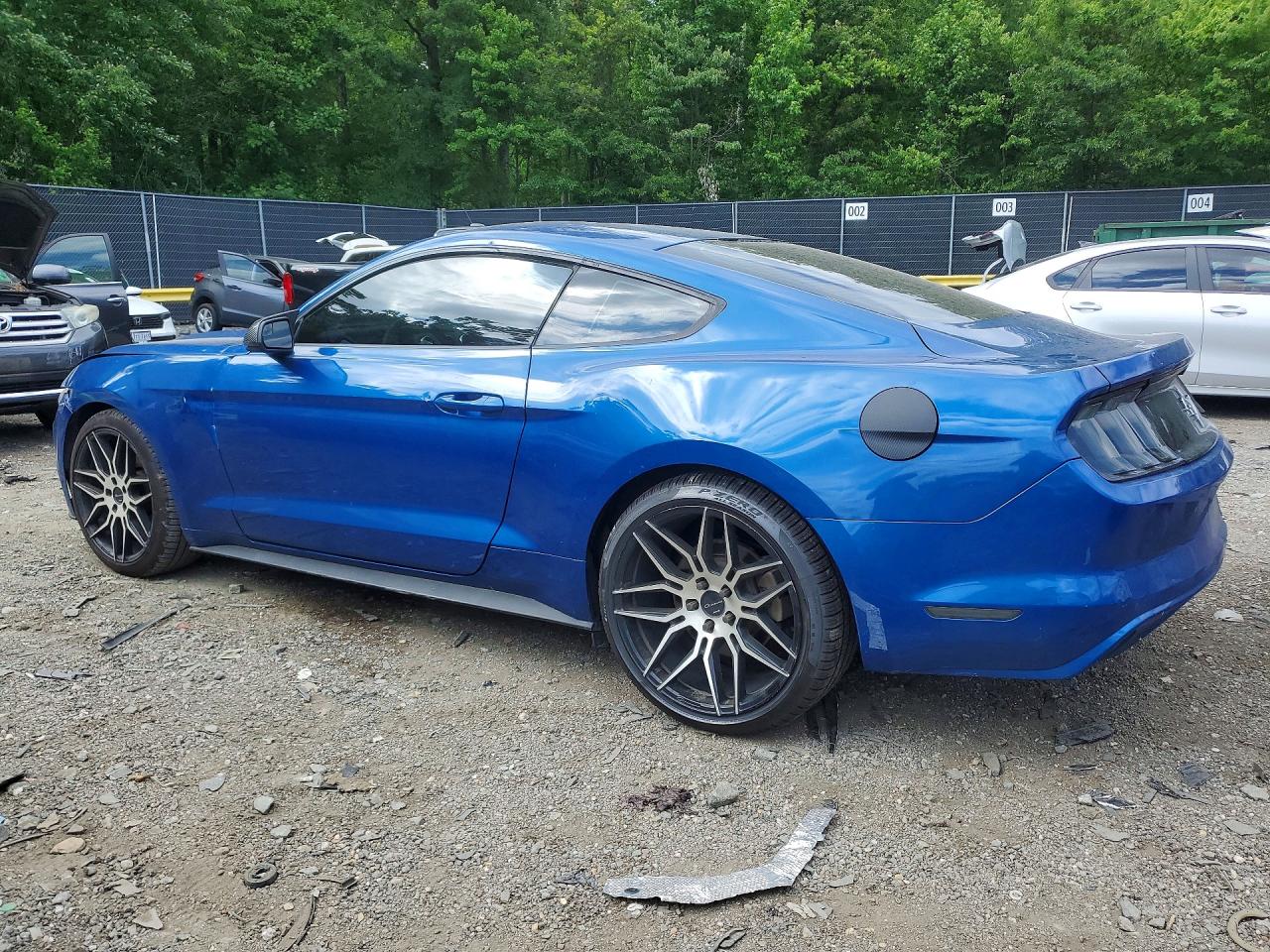 2017 Ford Mustang Blue vin: 1FA6P8AM8H5275478