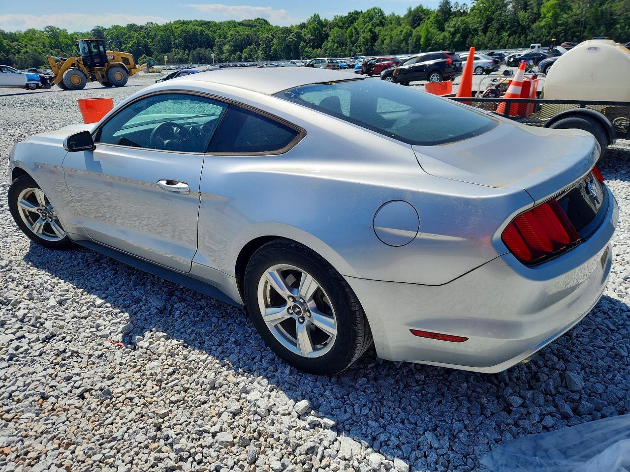 2015 Ford Mustang Silver vin: 1FA6P8AM9F5328590