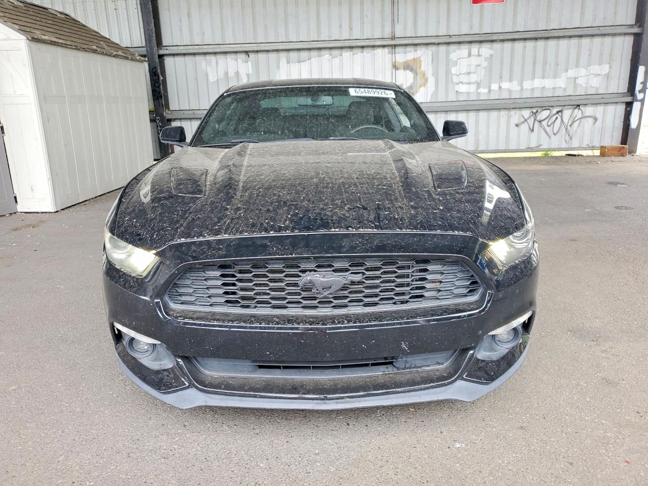 2015 Ford Mustang Base Black vin: 1FA6P8AM9F5334230