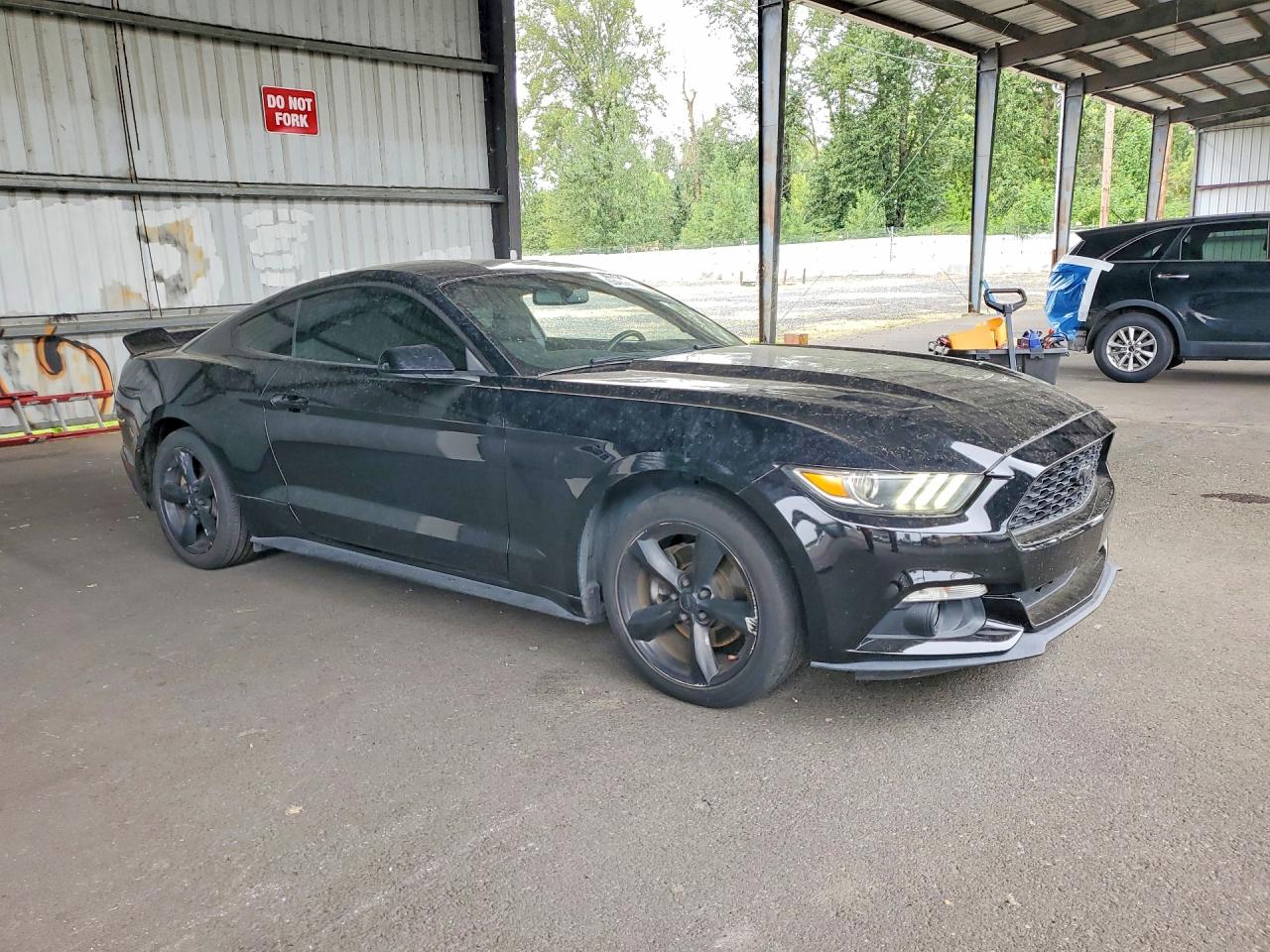 2015 Ford Mustang Base Black vin: 1FA6P8AM9F5334230