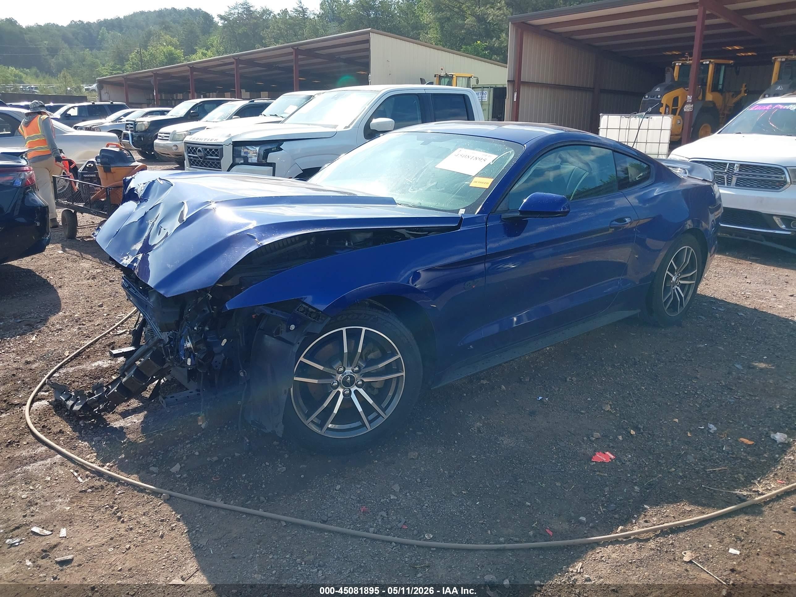 2015 Ford Mustang V6 Blue vin: 1FA6P8AM9F5391737