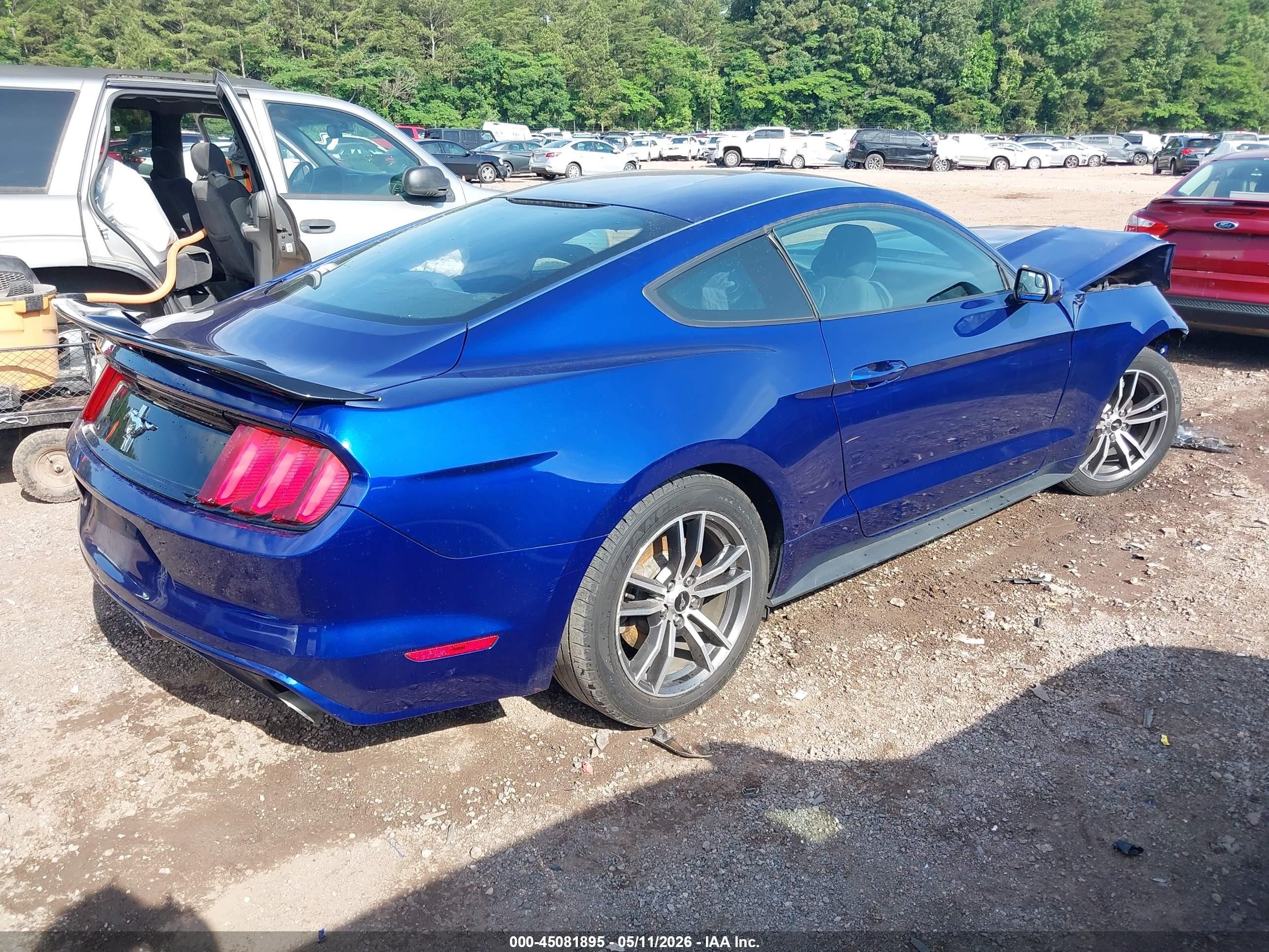 2015 Ford Mustang V6 Blue vin: 1FA6P8AM9F5391737
