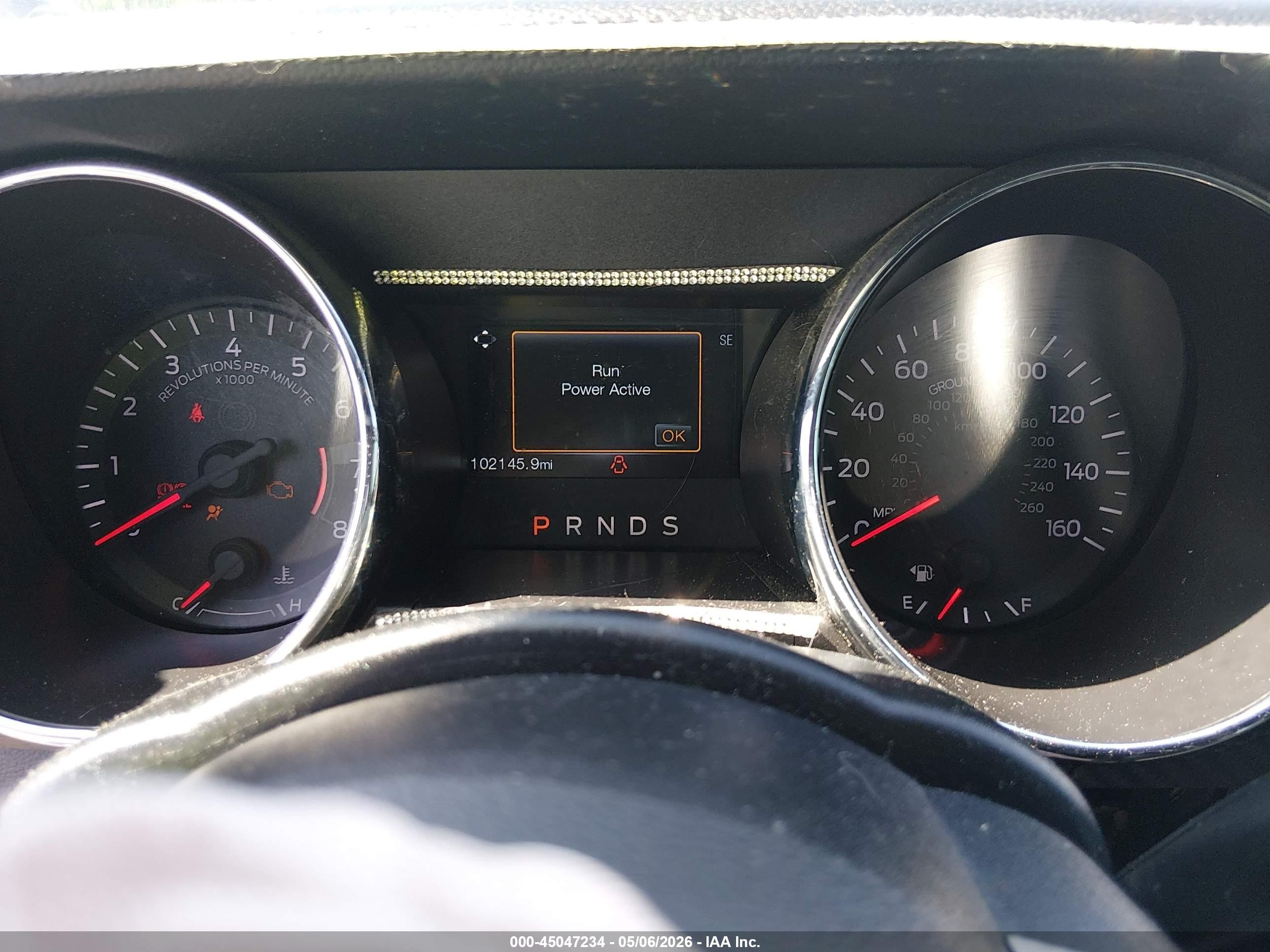 2015 Ford Mustang V6 White vin: 1FA6P8AM9F5402221