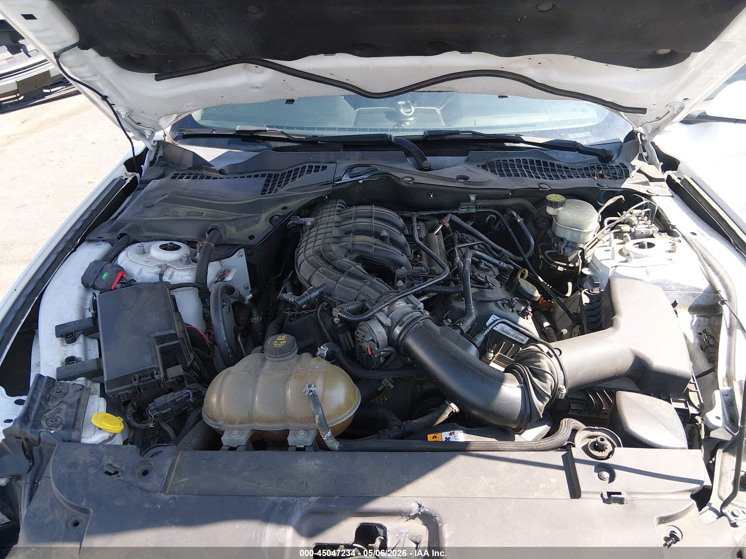 2015 Ford Mustang V6 White vin: 1FA6P8AM9F5402221