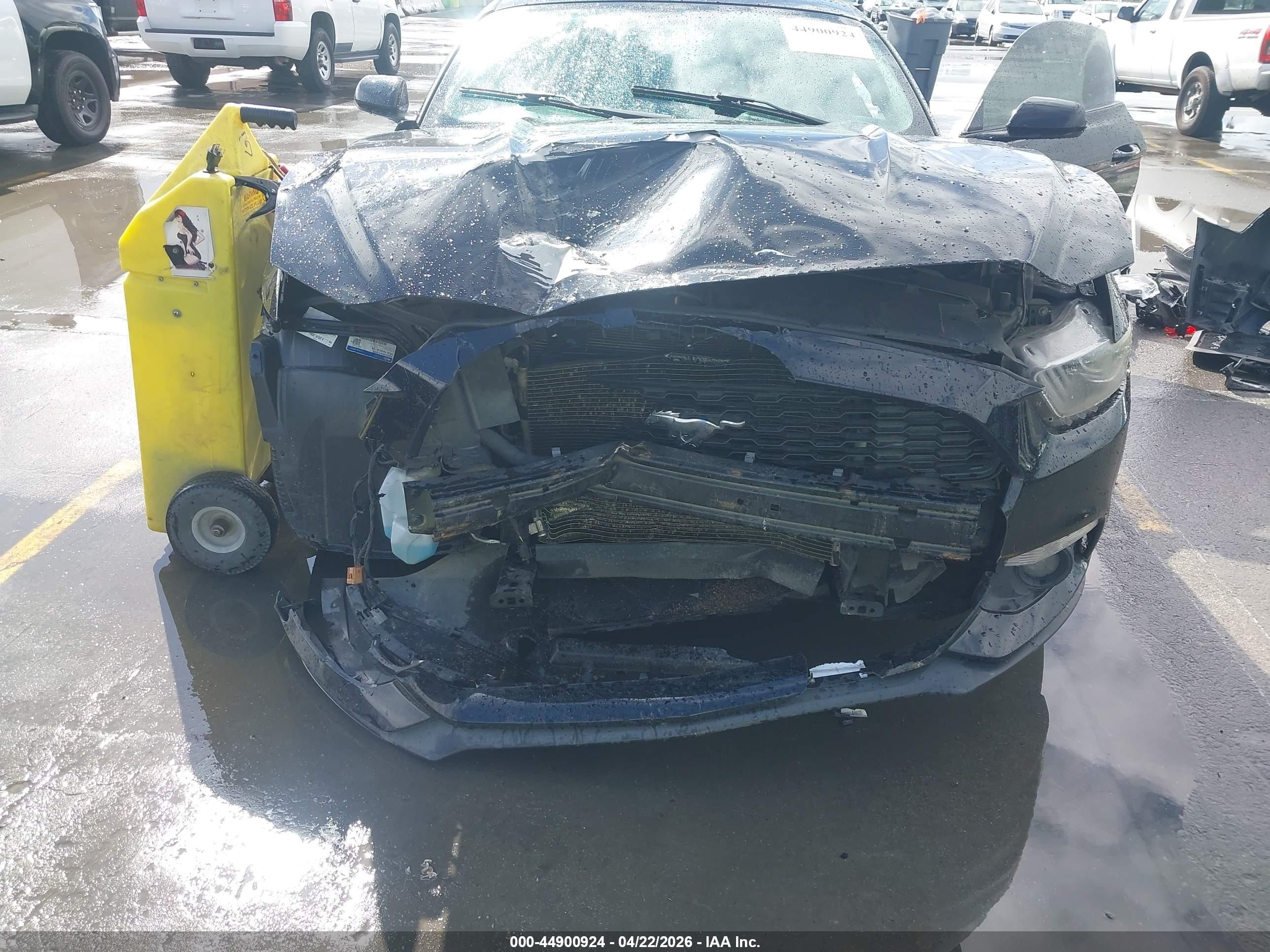 2015 Ford Mustang V6 Black vin: 1FA6P8AM9F5409055